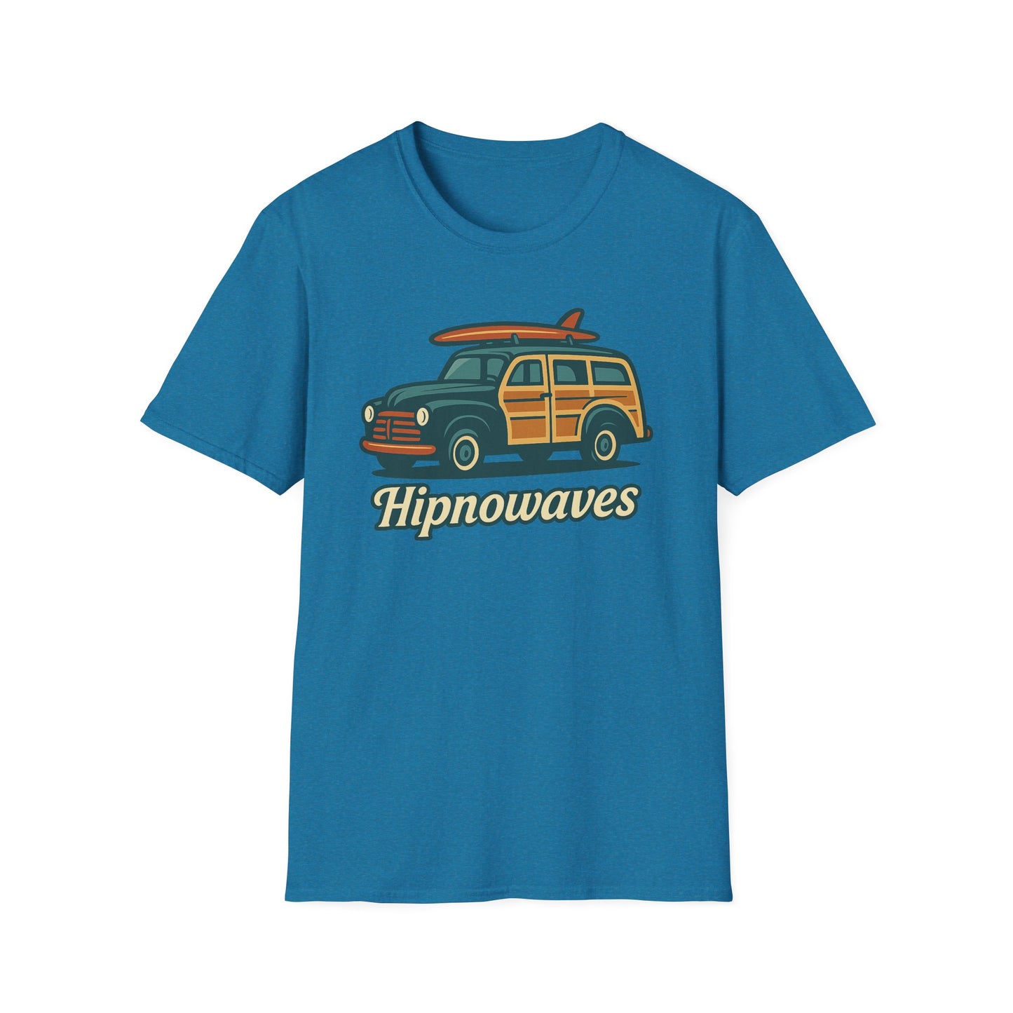 Retro Surf Vibes Unisex Softstyle T-Shirt, Beachwear, Vacation Tee, Gift for Surf Lovers, Summer Style, Cool Graphics Shirt