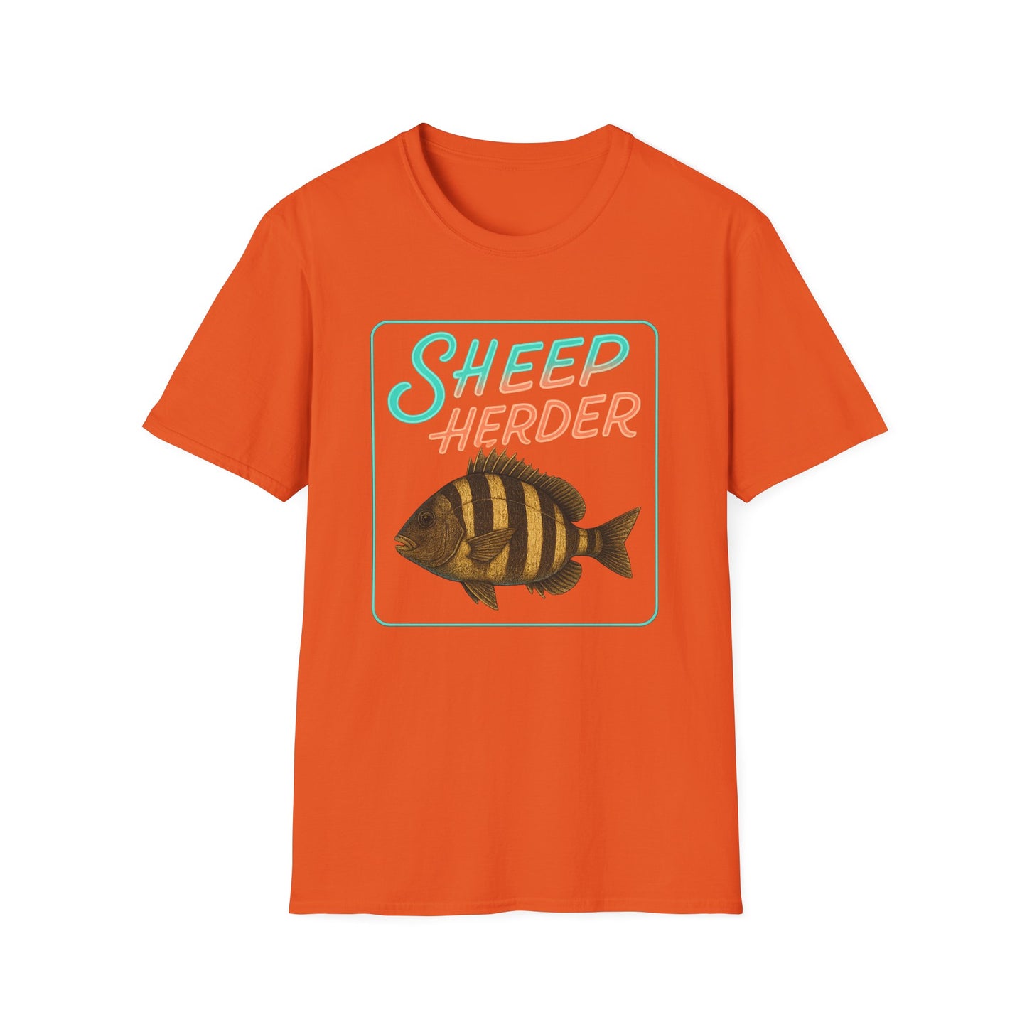 Sheep Hearder Unisex Softstyle T-Shirt