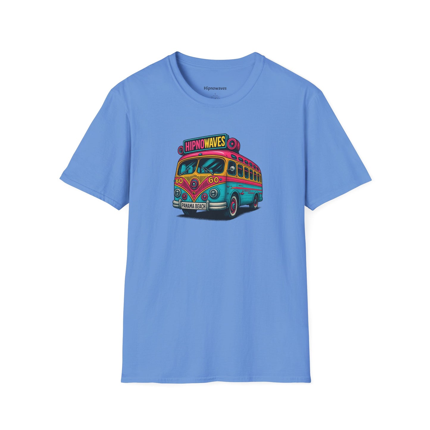 Retro Beach Bus T-Shirt, Fun Graphic Tee, Unisex Summer Shirt, Vacation Gift, Hipno Waves Apparel