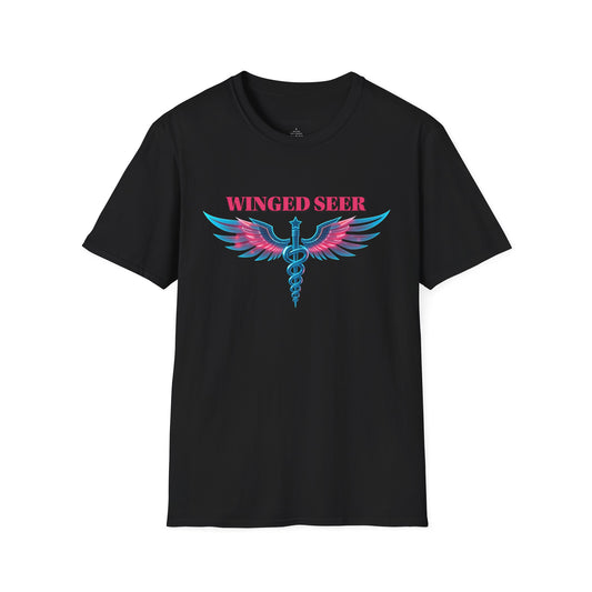 Winged Seer Unisex T-Shirt - Bohemian Medical Tee, Ethereal Spirit Shirt, Vintage Casual Wear, Unique Gift Idea, Festival Attire