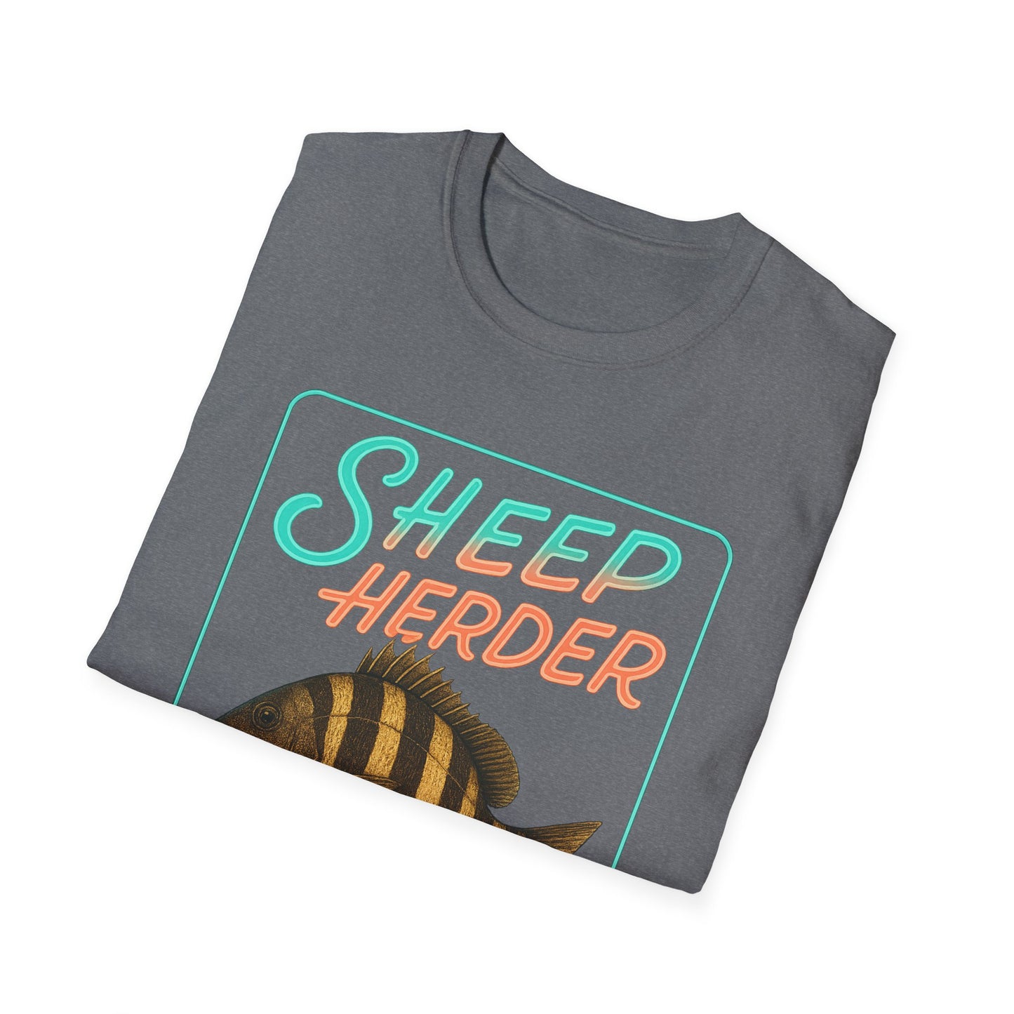Sheep Hearder Unisex Softstyle T-Shirt