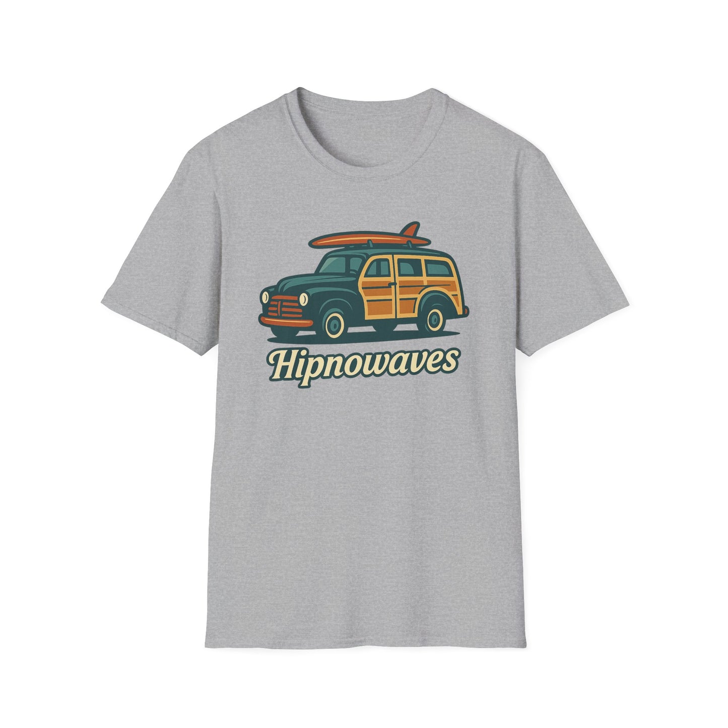 Retro Surf Vibes Unisex Softstyle T-Shirt, Beachwear, Vacation Tee, Gift for Surf Lovers, Summer Style, Cool Graphics Shirt
