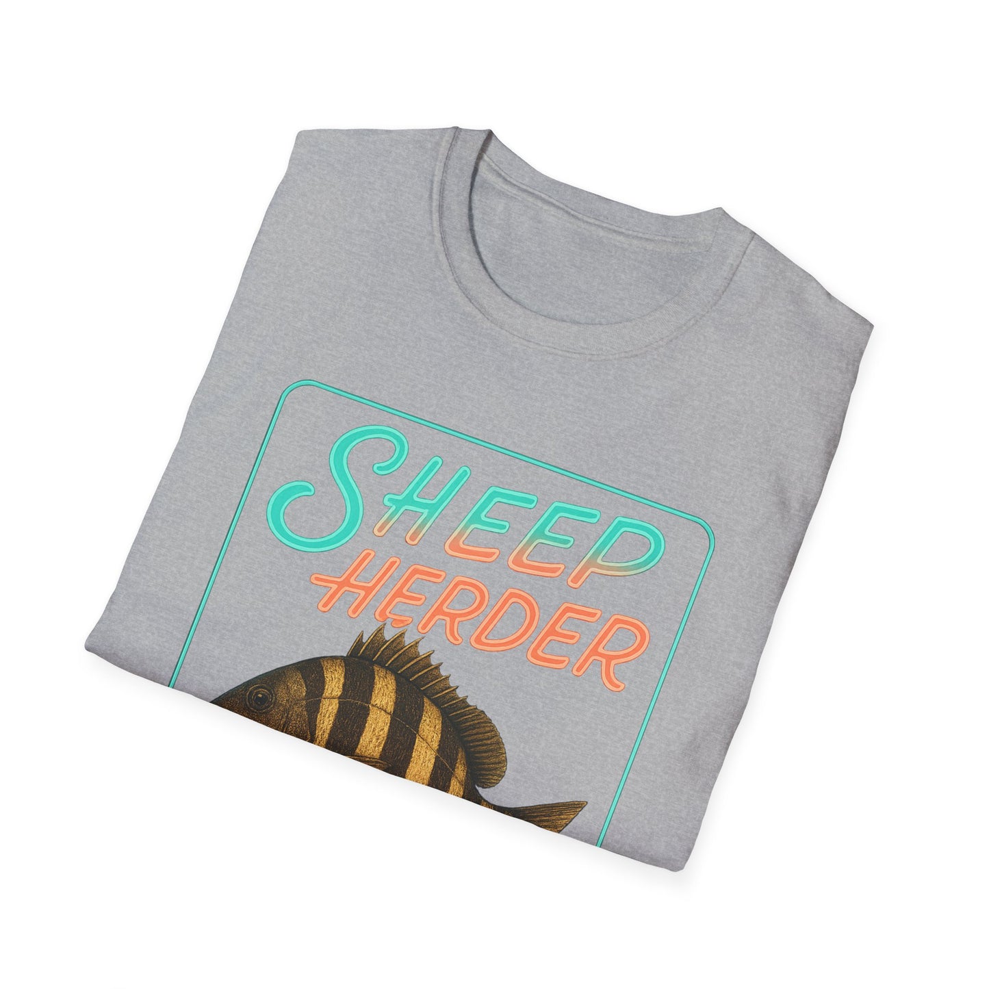 Sheep Hearder Unisex Softstyle T-Shirt