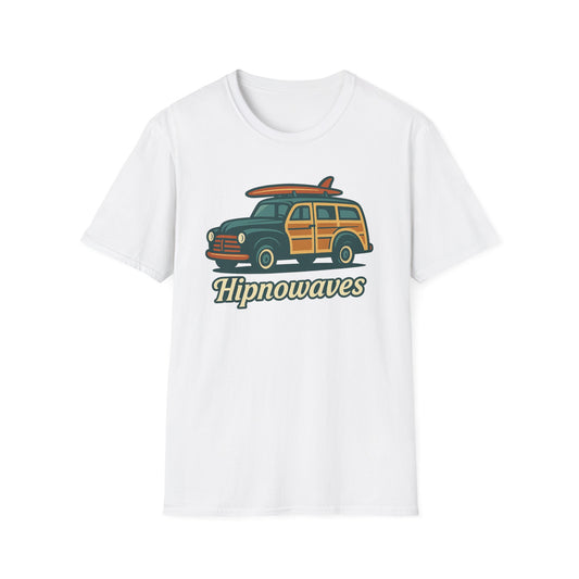 Retro Surf Vibes Unisex Softstyle T-Shirt, Beachwear, Vacation Tee, Gift for Surf Lovers, Summer Style, Cool Graphics Shirt