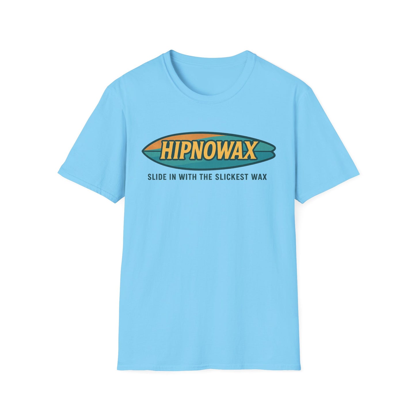 Hipnowax Surf-Inspired Unisex Softstyle T-Shirt, Hipnowax Surf Tee, Beachwear, Casual Summer Shirt, Gift for Surfers, Cool Graphic Tee