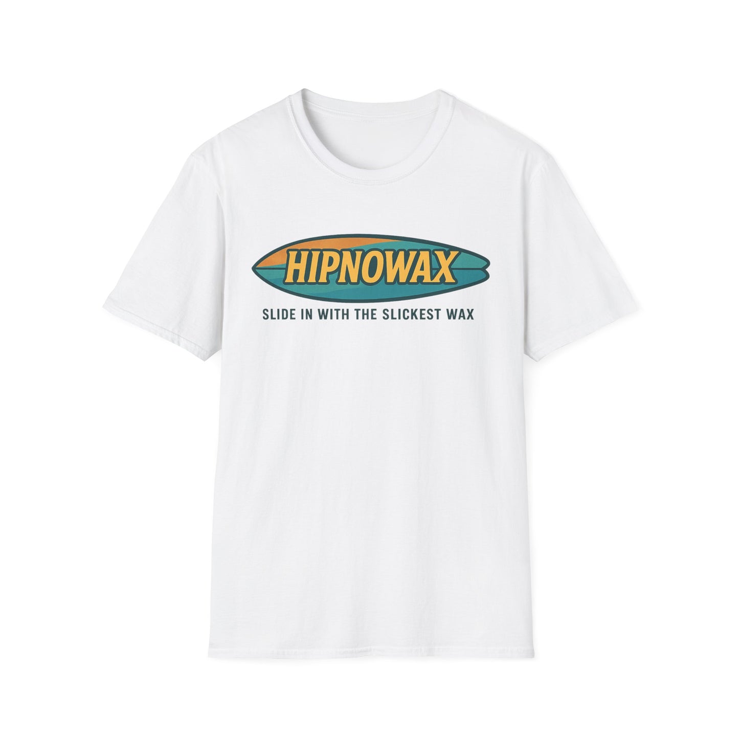 Hipnowax Surf-Inspired Unisex Softstyle T-Shirt, Hipnowax Surf Tee, Beachwear, Casual Summer Shirt, Gift for Surfers, Cool Graphic Tee