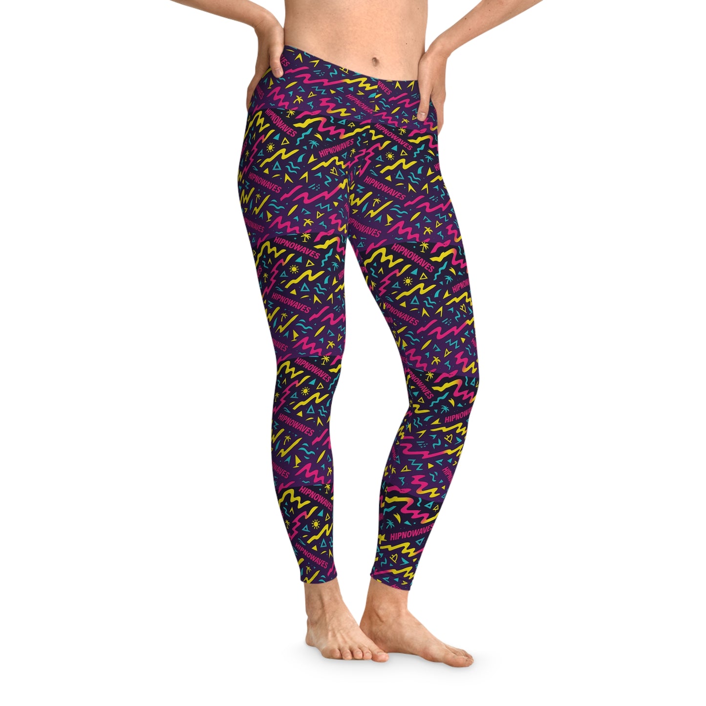 Vibrant Stretchy Leggings | Colorful Workout Pants, Yoga Leggings, Casual Wear, Activewear Gifts, Festival Fashion