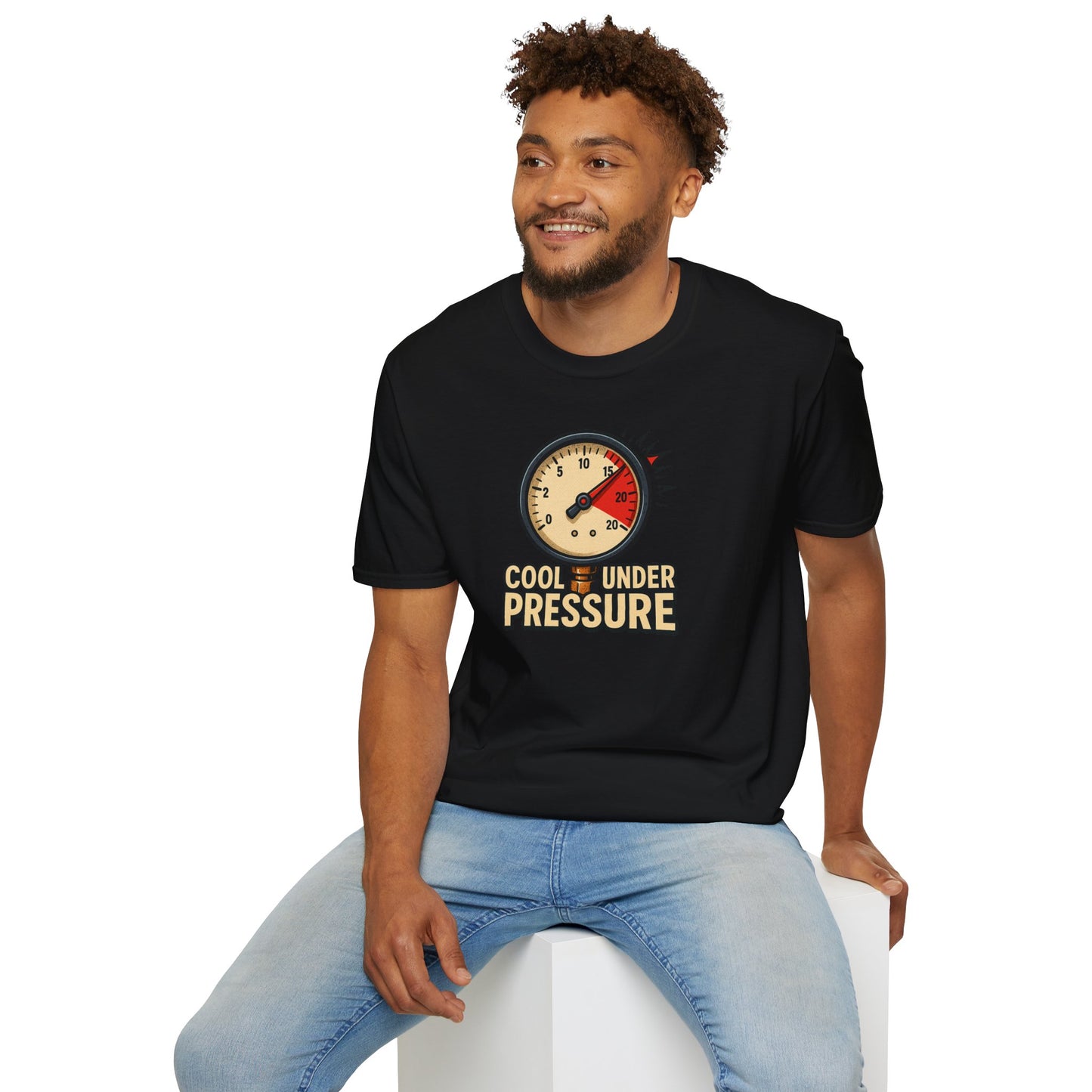 Cool Under Pressure T-Shirt | Unisex Softstyle Tee, Motivational Shirt, Casual Wear, Funny Apparel