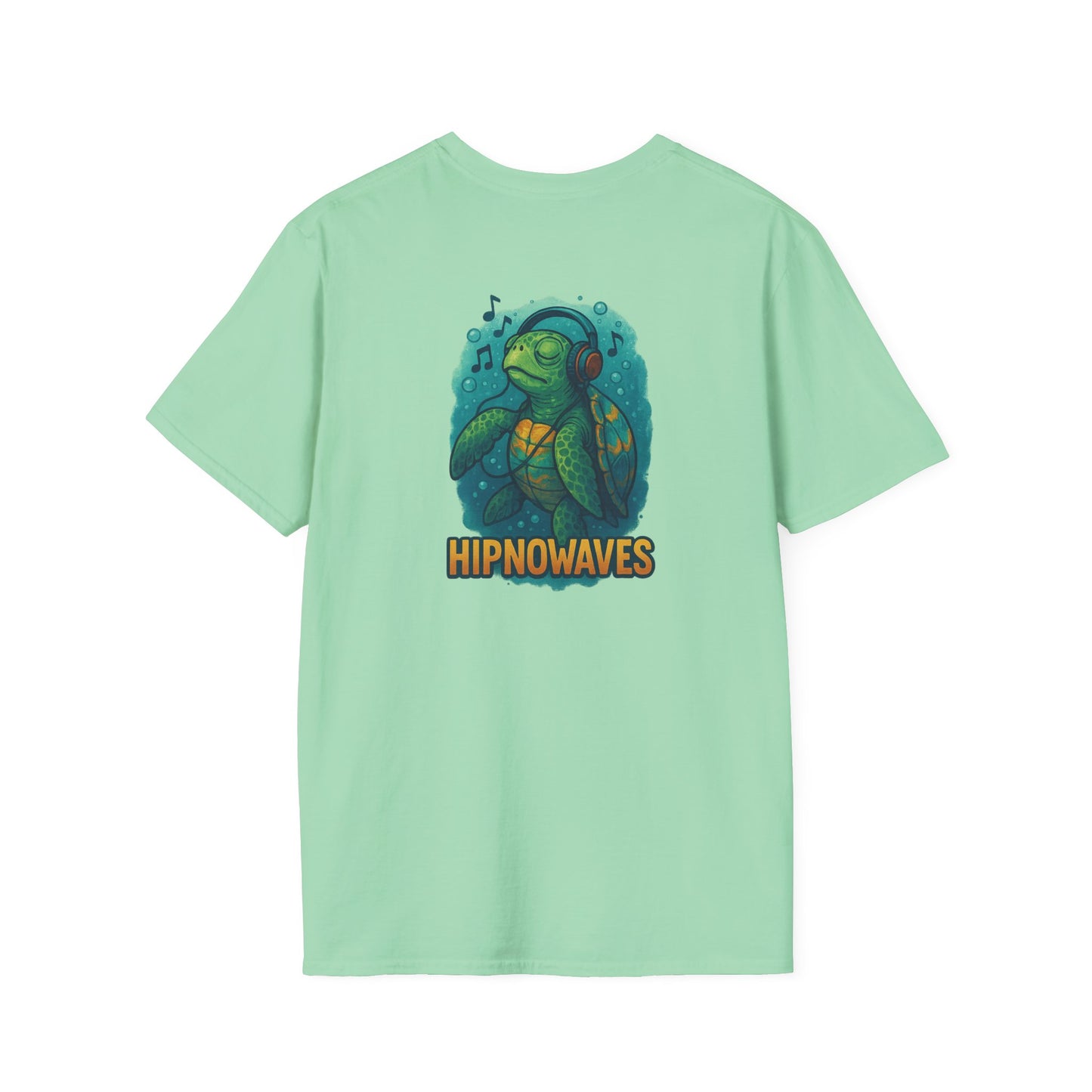 Cool Hip Hop Turtle T-Shirt, Unisex Softstyle Tee, Music Lover Gift, Casual Streetwear, Unique Graphic Shirt, Summer Fashion
