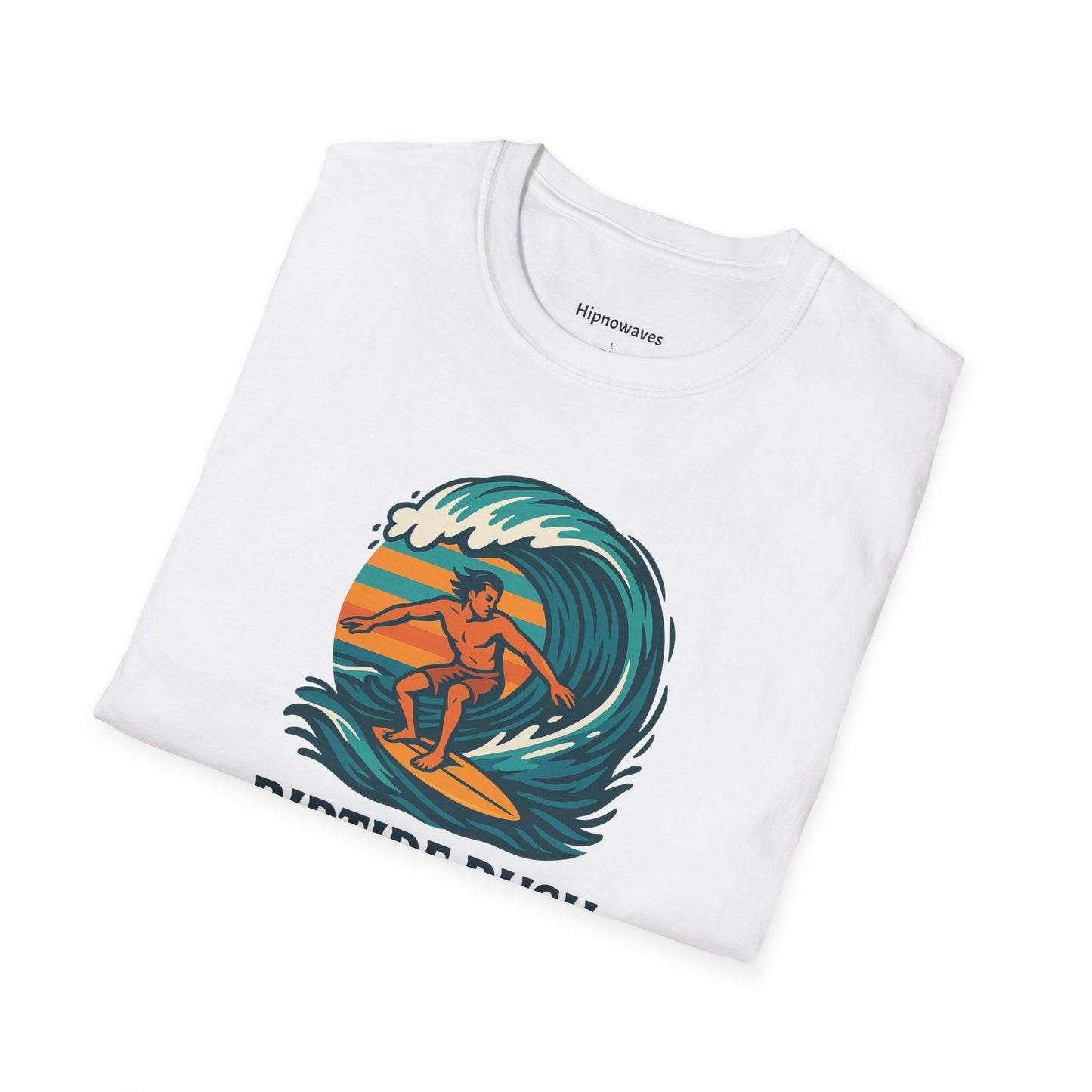 Unisex Surfing T-Shirt - Riptide Rush, Beachwear, Casual Apparel, Gift for Surfers, Summer Vibe