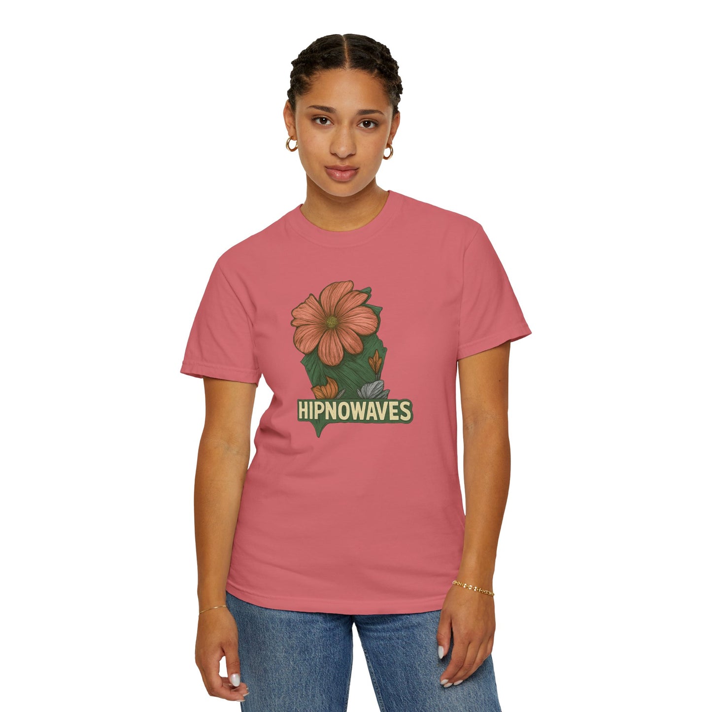 Floral Graphic T-Shirt, Unisex Apparel, Hipnowaves Tee, Nature Lover Gift, Casual Wear, Summer Essentials