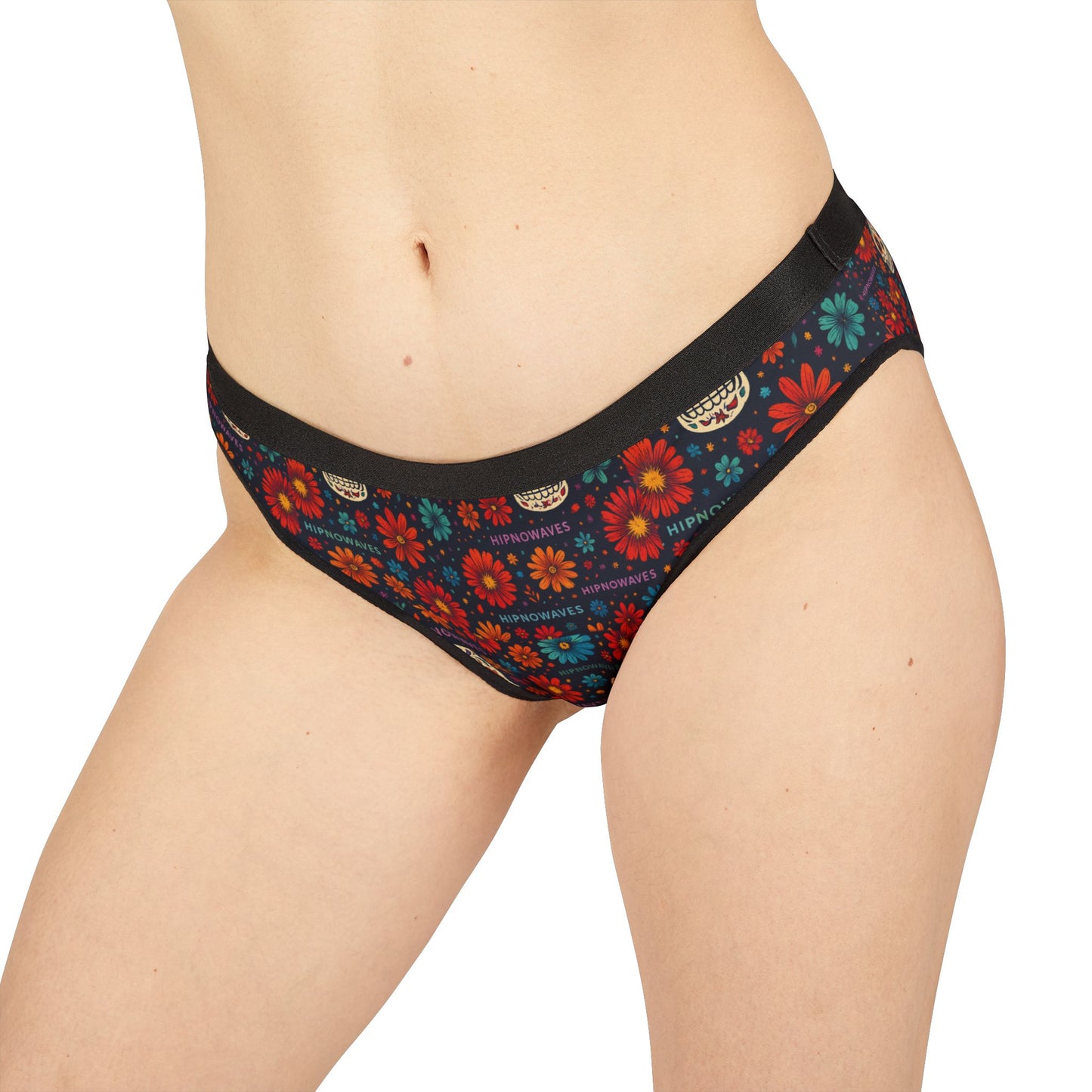 Colorful Skull Floral Women's Underwear - Fun & Vibrant Panties, Unique Gift, Summer Fashion, Everyday Comfort, Halloween Lingerie