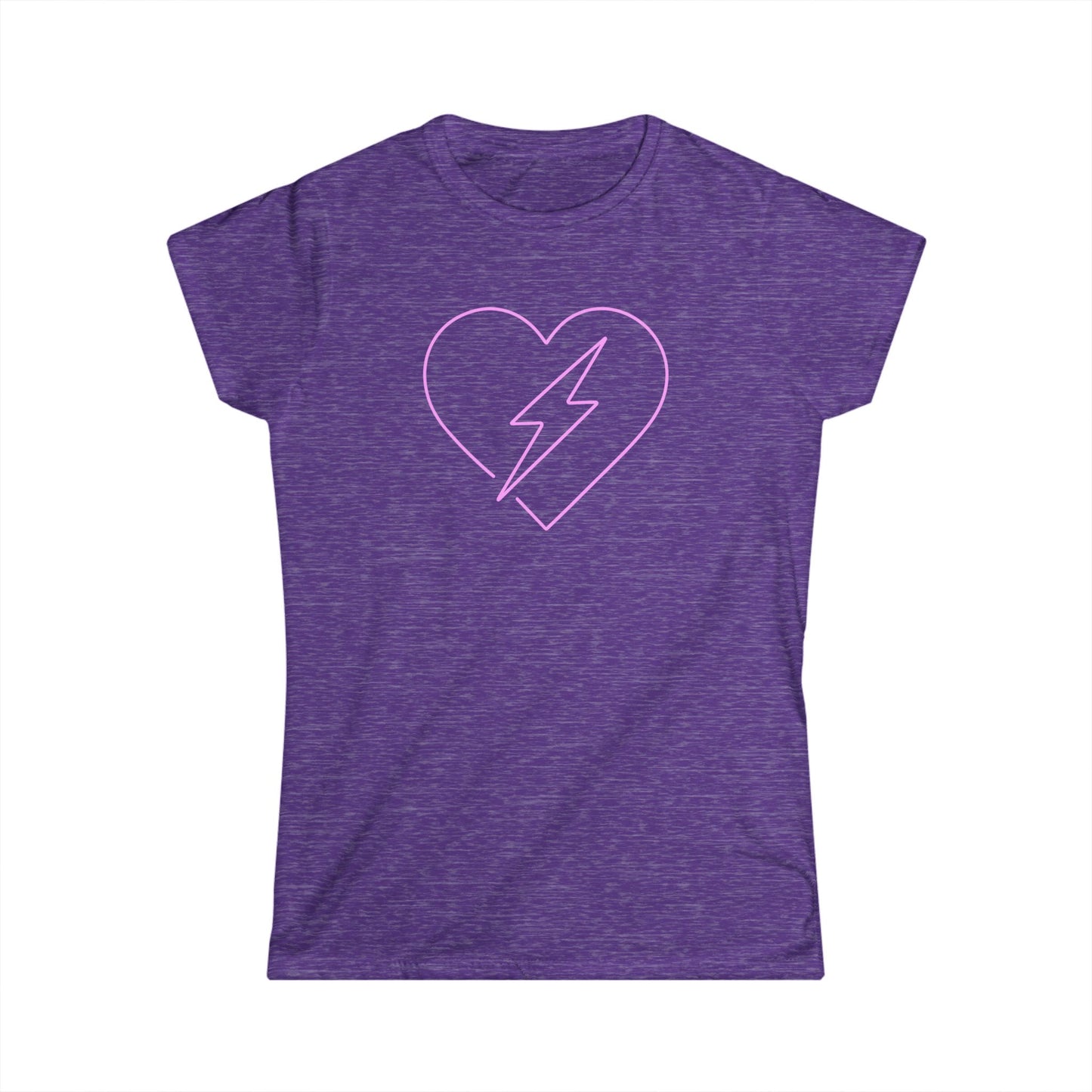Lightning Heart Women's T-Shirt, Cute Casual Tee, Gift for Her, Spring Fashion, Birthday Gift, Summer Top, Graphic Tee