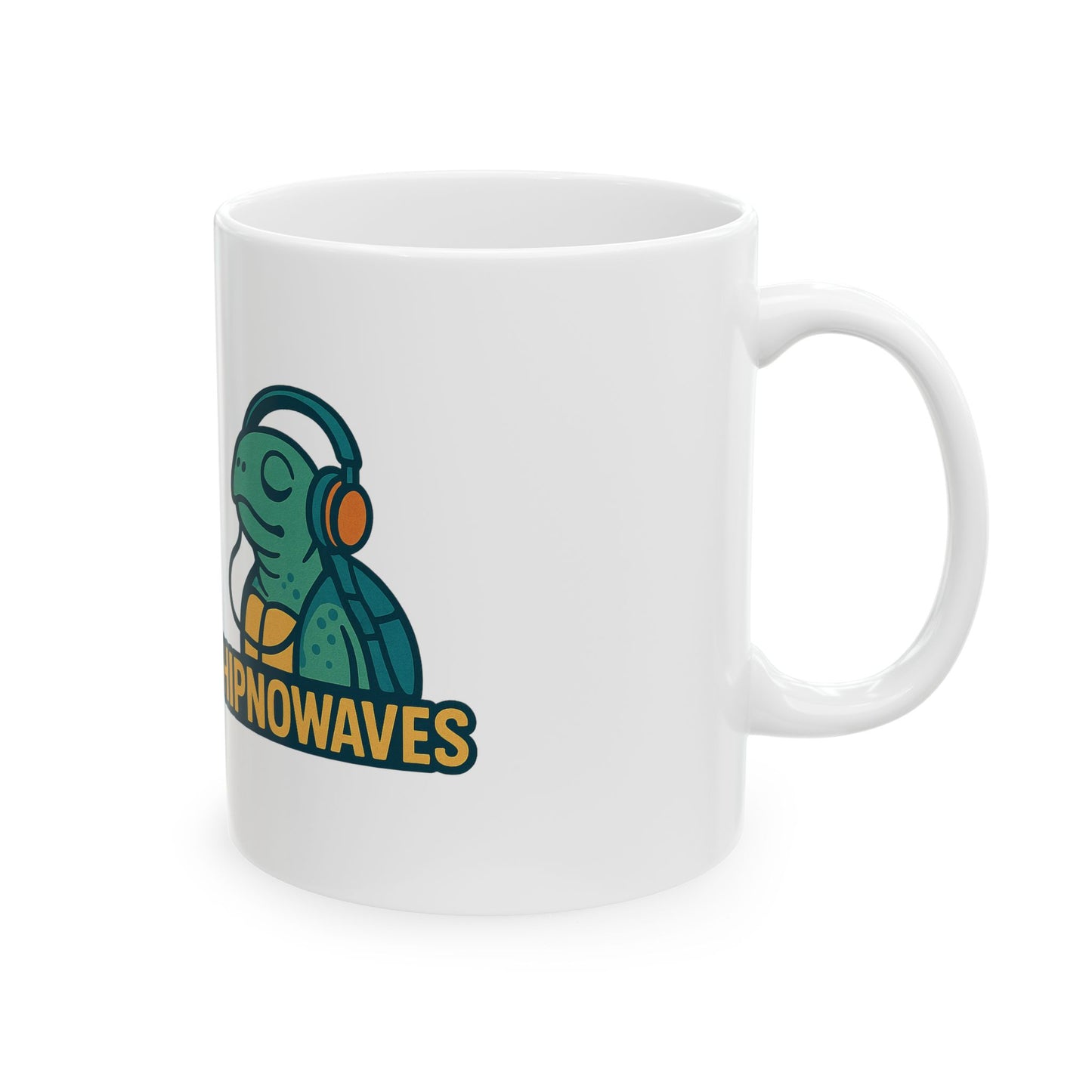 Cool Turtle Hip Hop Ceramic Mug | Perfect Gift for Music Lovers, Tea & Coffee Enthusiasts, Birthday, Holiday, Home Decor