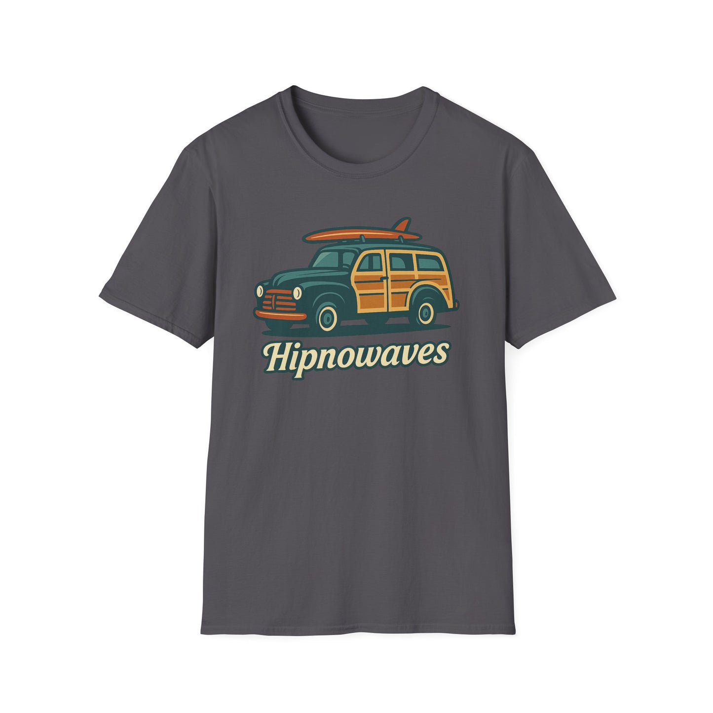 Retro Surf Vibes Unisex Softstyle T-Shirt, Beachwear, Vacation Tee, Gift for Surf Lovers, Summer Style, Cool Graphics Shirt