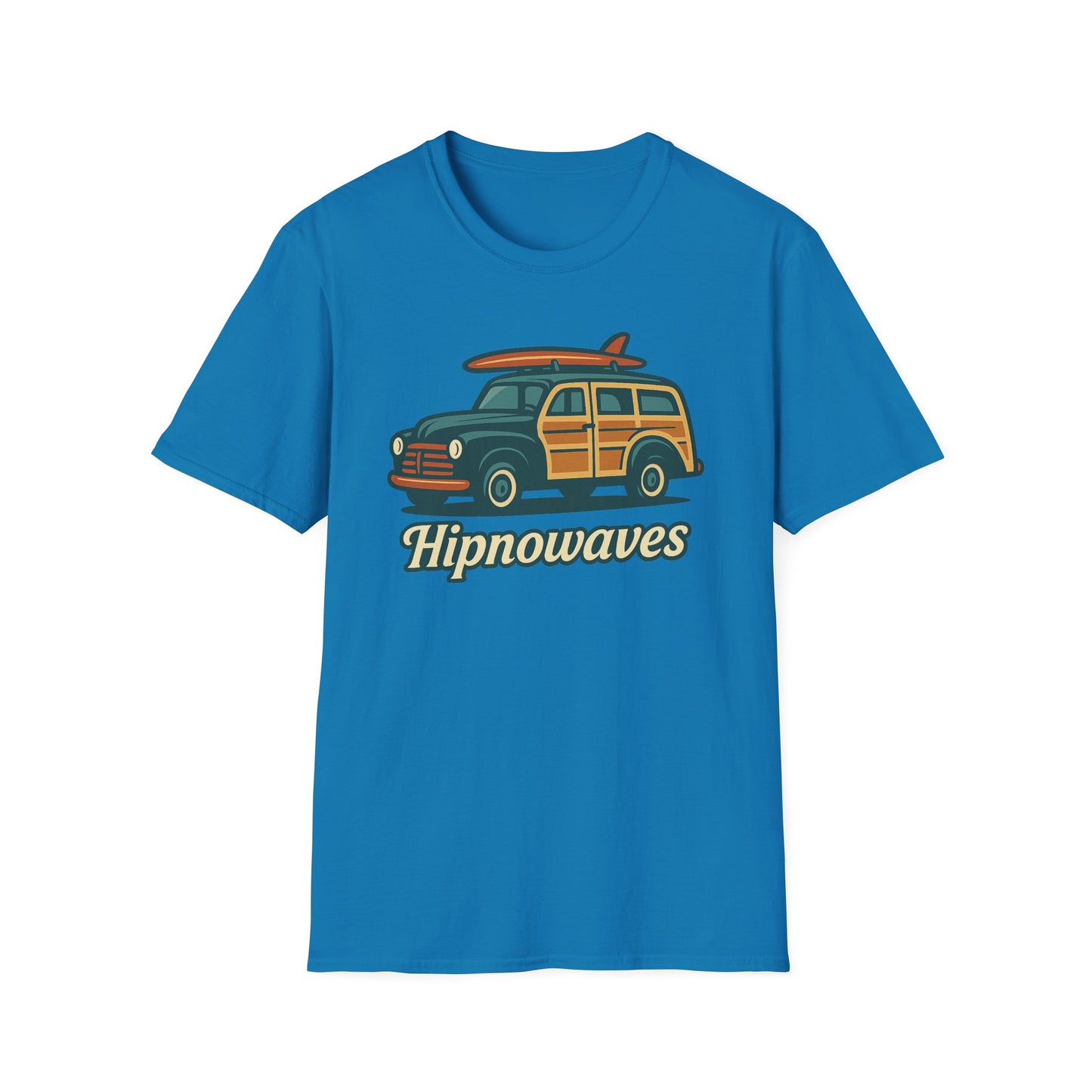 Retro Surf Vibes Unisex Softstyle T-Shirt, Beachwear, Vacation Tee, Gift for Surf Lovers, Summer Style, Cool Graphics Shirt