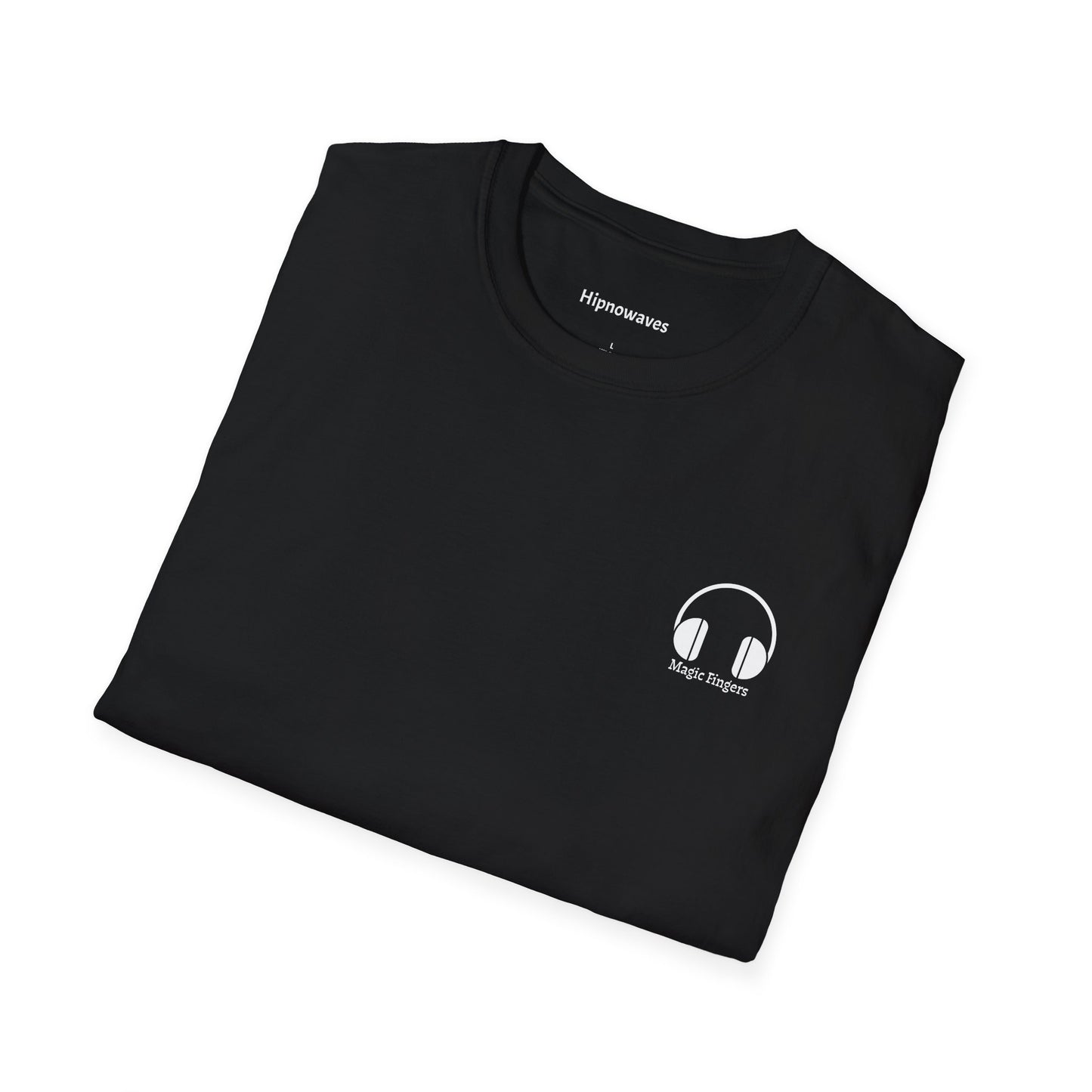 DJ T-Shirt — "Magic Fingers" Back Print with Turntable Graphic