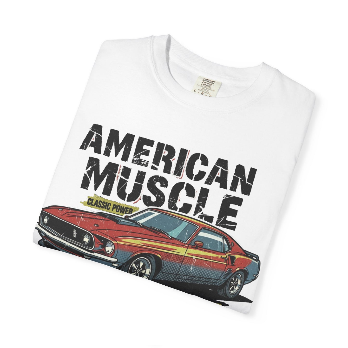 American Muscle T-Shirt, Unisex Garage Tee, Vintage Car Apparel, Auto Enthusiast Gift, Classic Car Clothing
