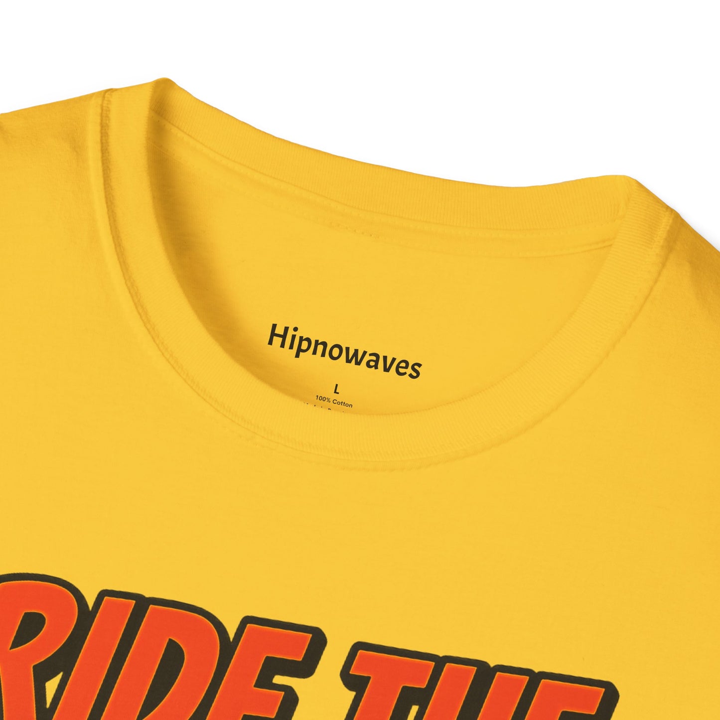 Ride the Hipnowaves Unisex Softstyle T-Shirt, Graphic Tee, Trendy Shirt, Summer Fashion, Beachwear, Gift for Music Lovers