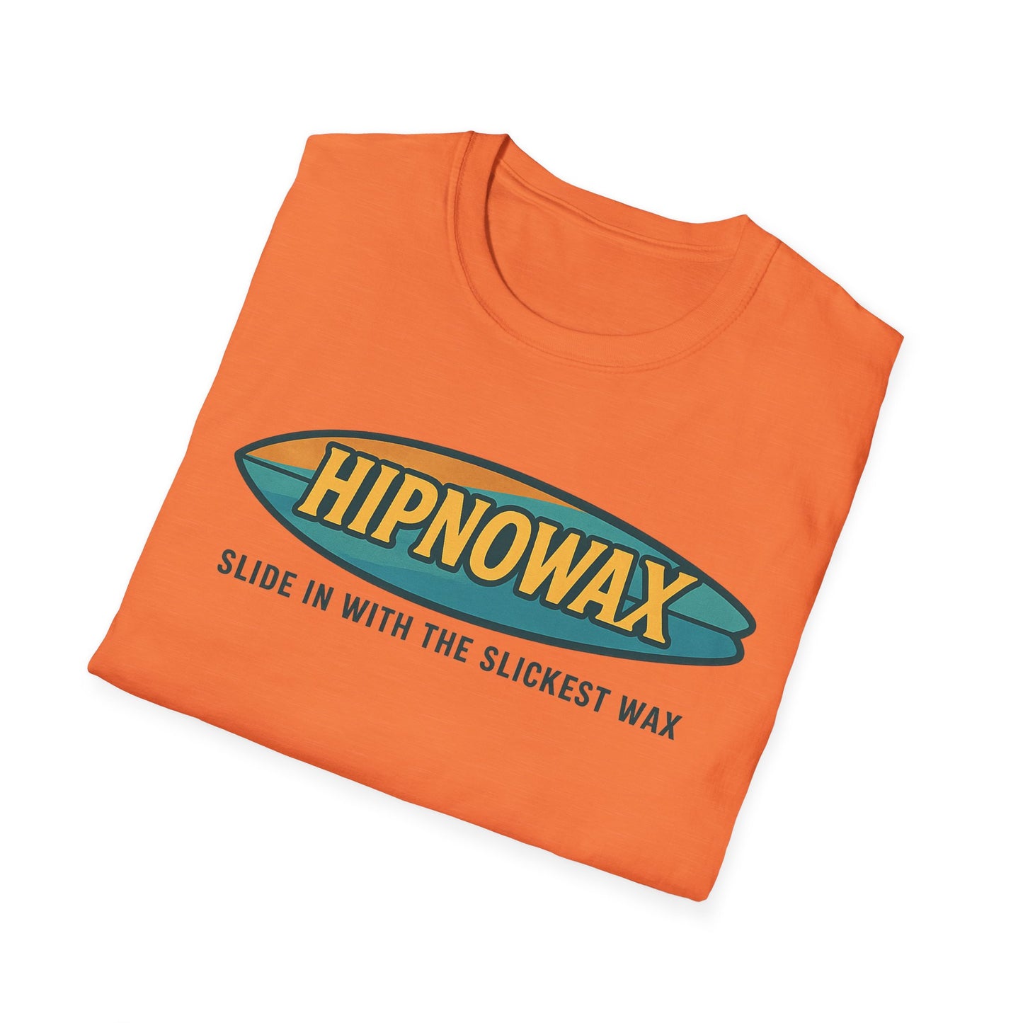 Hipnowax Surf-Inspired Unisex Softstyle T-Shirt, Hipnowax Surf Tee, Beachwear, Casual Summer Shirt, Gift for Surfers, Cool Graphic Tee