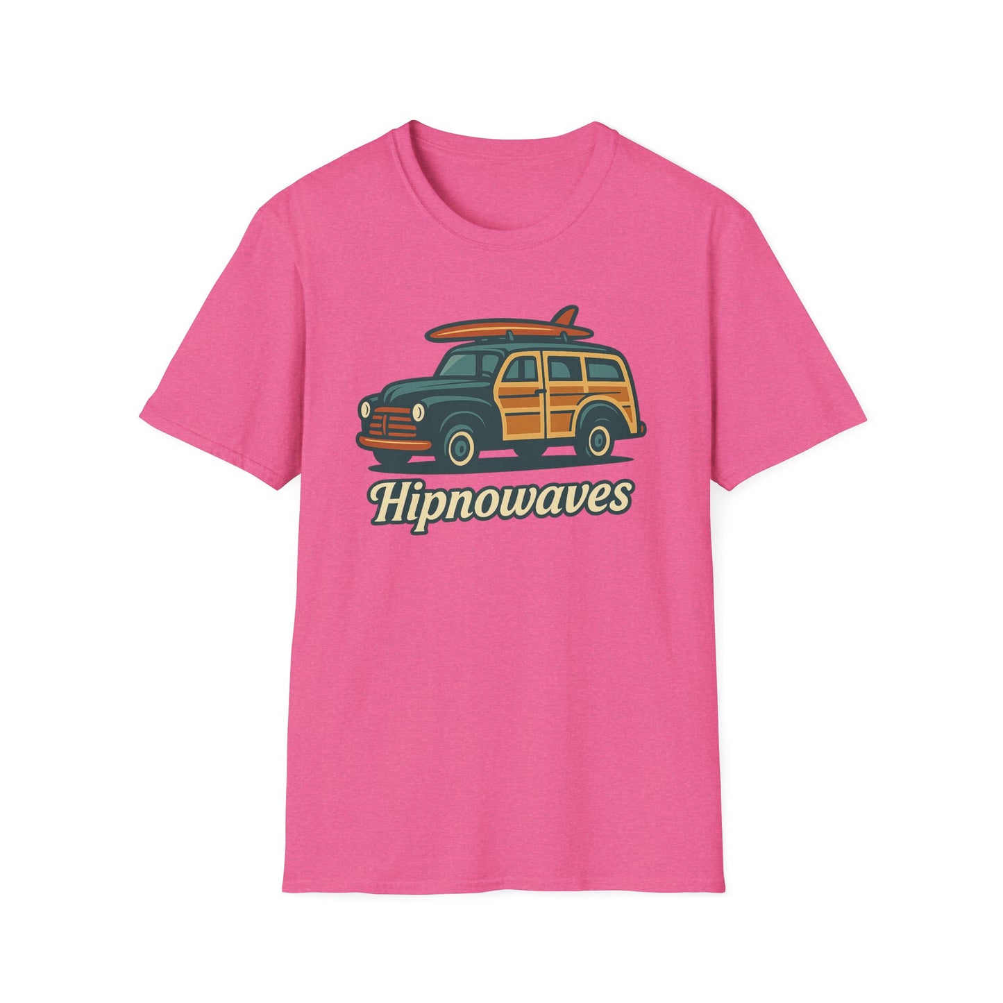 Retro Surf Vibes Unisex Softstyle T-Shirt, Beachwear, Vacation Tee, Gift for Surf Lovers, Summer Style, Cool Graphics Shirt