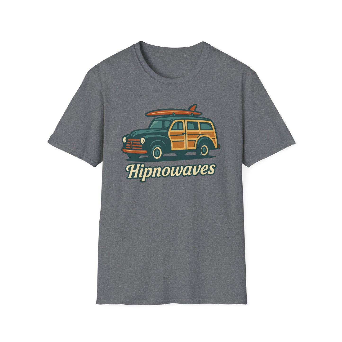 Retro Surf Vibes Unisex Softstyle T-Shirt, Beachwear, Vacation Tee, Gift for Surf Lovers, Summer Style, Cool Graphics Shirt
