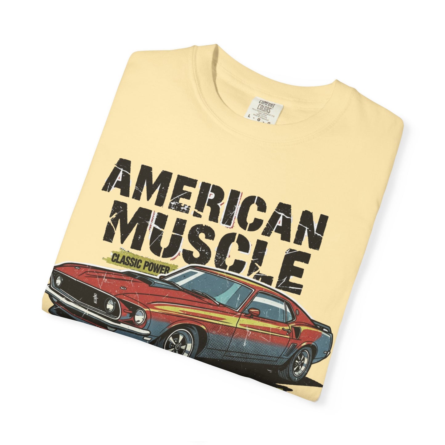 American Muscle T-Shirt, Unisex Garage Tee, Vintage Car Apparel, Auto Enthusiast Gift, Classic Car Clothing