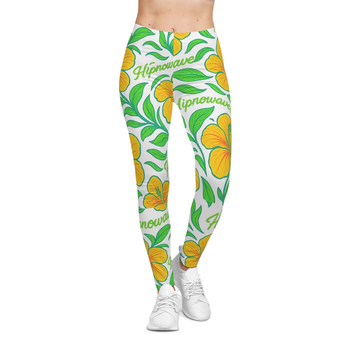 Tropical Floral Leggings - AOP, Summer Activewear, Beach Wear, Yoga Pants, Gift for Her