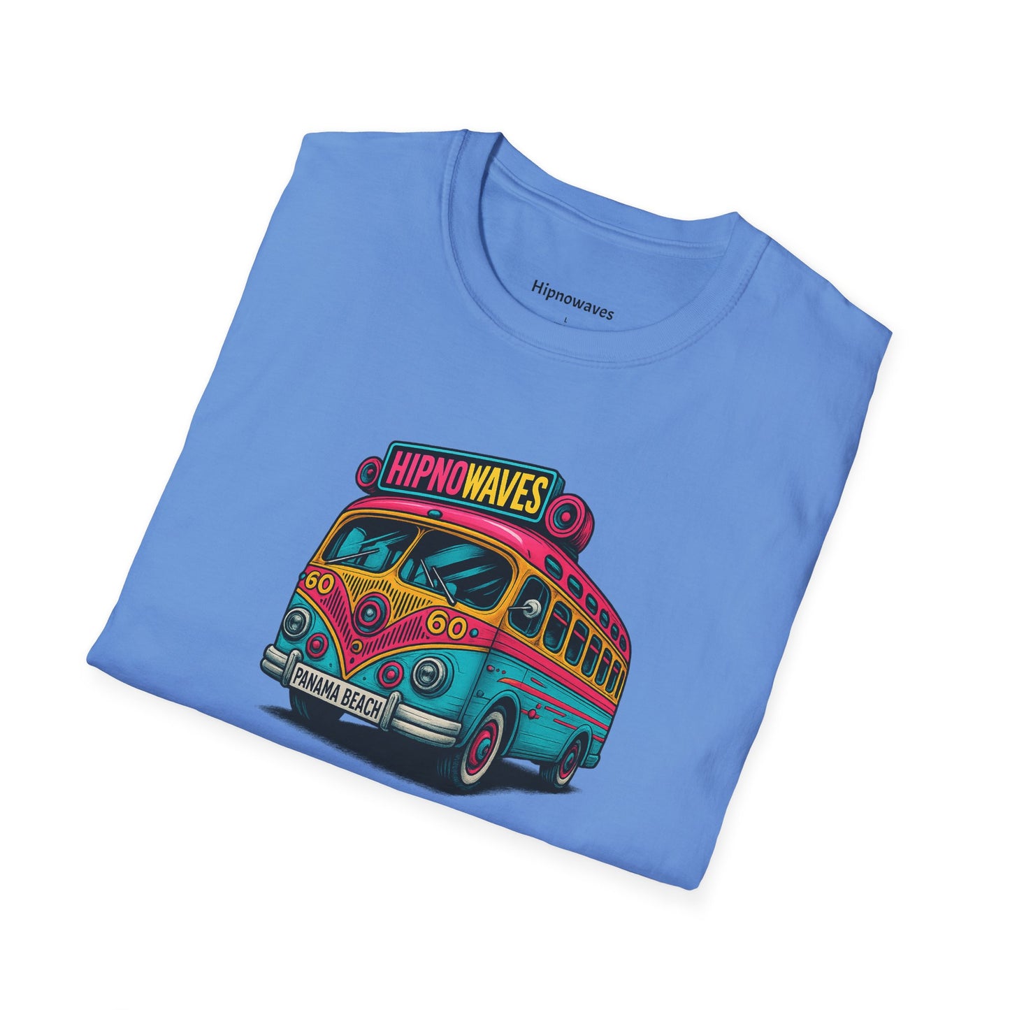 Retro Beach Bus T-Shirt, Fun Graphic Tee, Unisex Summer Shirt, Vacation Gift, Hipno Waves Apparel