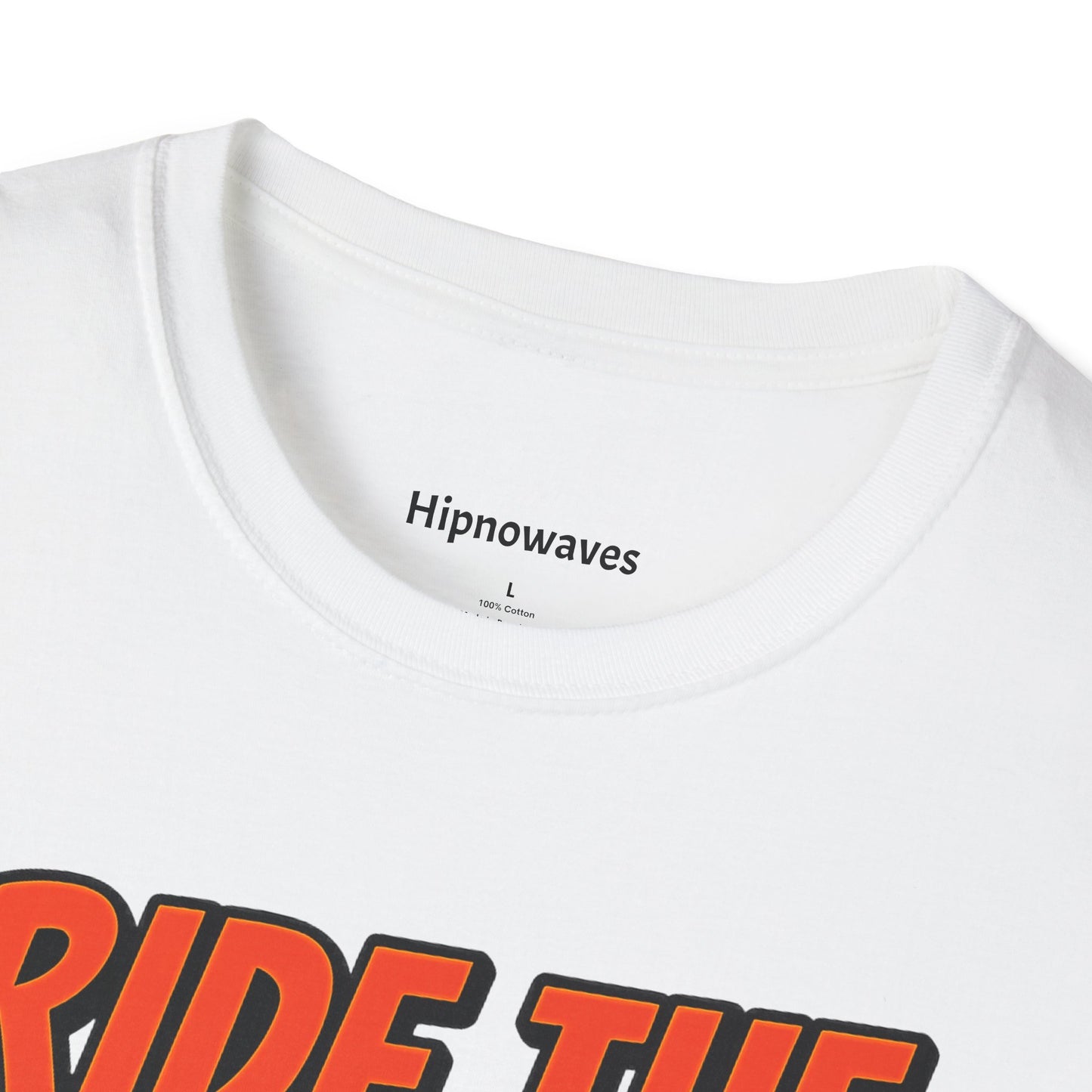 Ride the Hipnowaves Unisex Softstyle T-Shirt, Graphic Tee, Trendy Shirt, Summer Fashion, Beachwear, Gift for Music Lovers