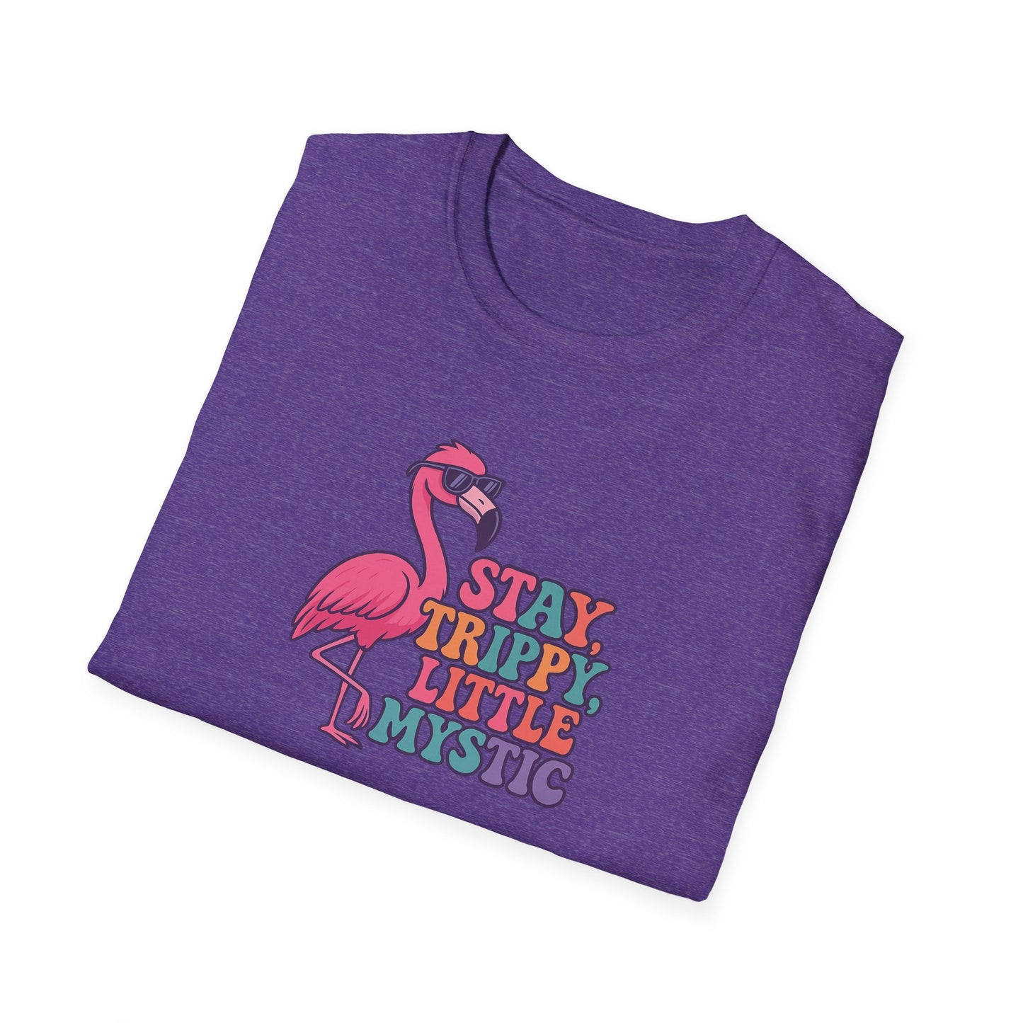Stay Trippy Little Mystic T-Shirt | Fun Flamingo Tee, Boho Vibes, Summer Style, Gift for Her, Chill Outwear, Festival Apparel