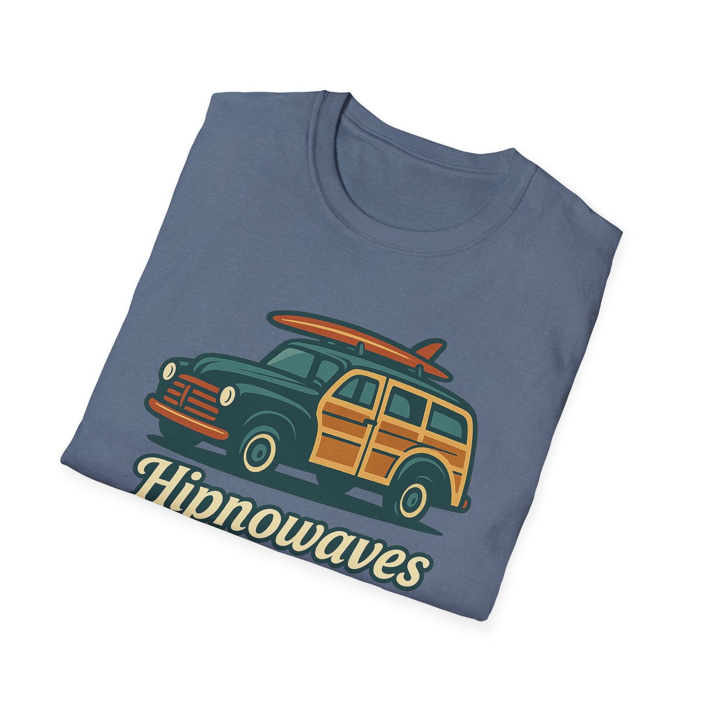 Retro Surf Vibes Unisex Softstyle T-Shirt, Beachwear, Vacation Tee, Gift for Surf Lovers, Summer Style, Cool Graphics Shirt