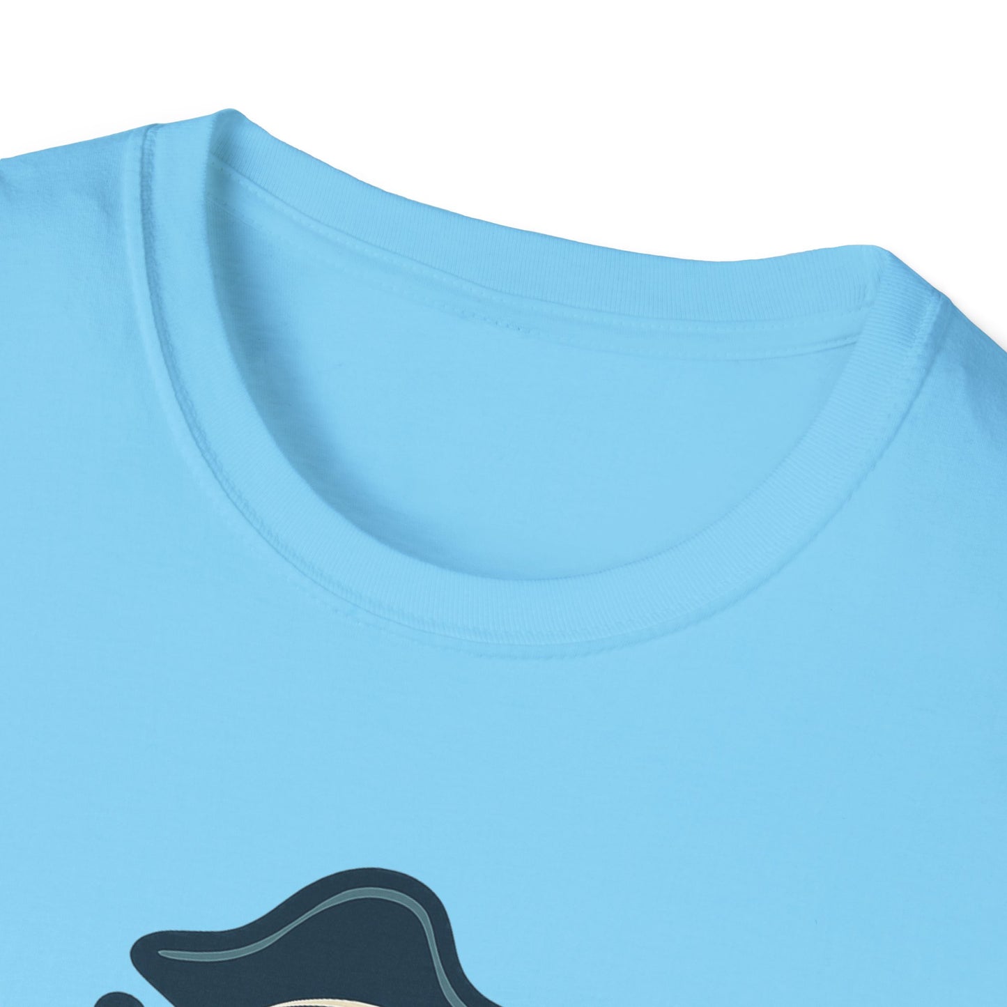 Hipnowaves Pirate T-Shirt, Unisex Softstyle Tee for Beach Lovers, Casual Wear, Gift for Sailors, Summer Adventure Shirt