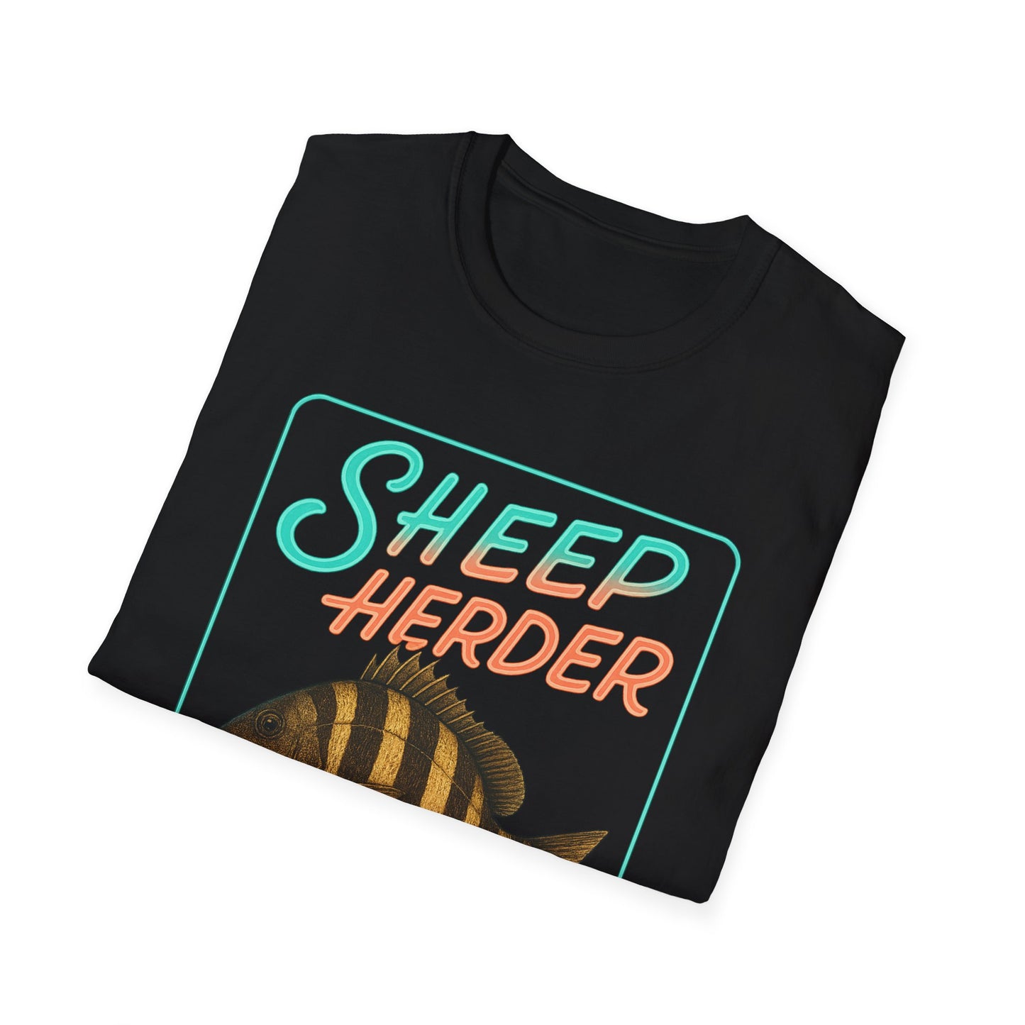 Sheep Hearder Unisex Softstyle T-Shirt
