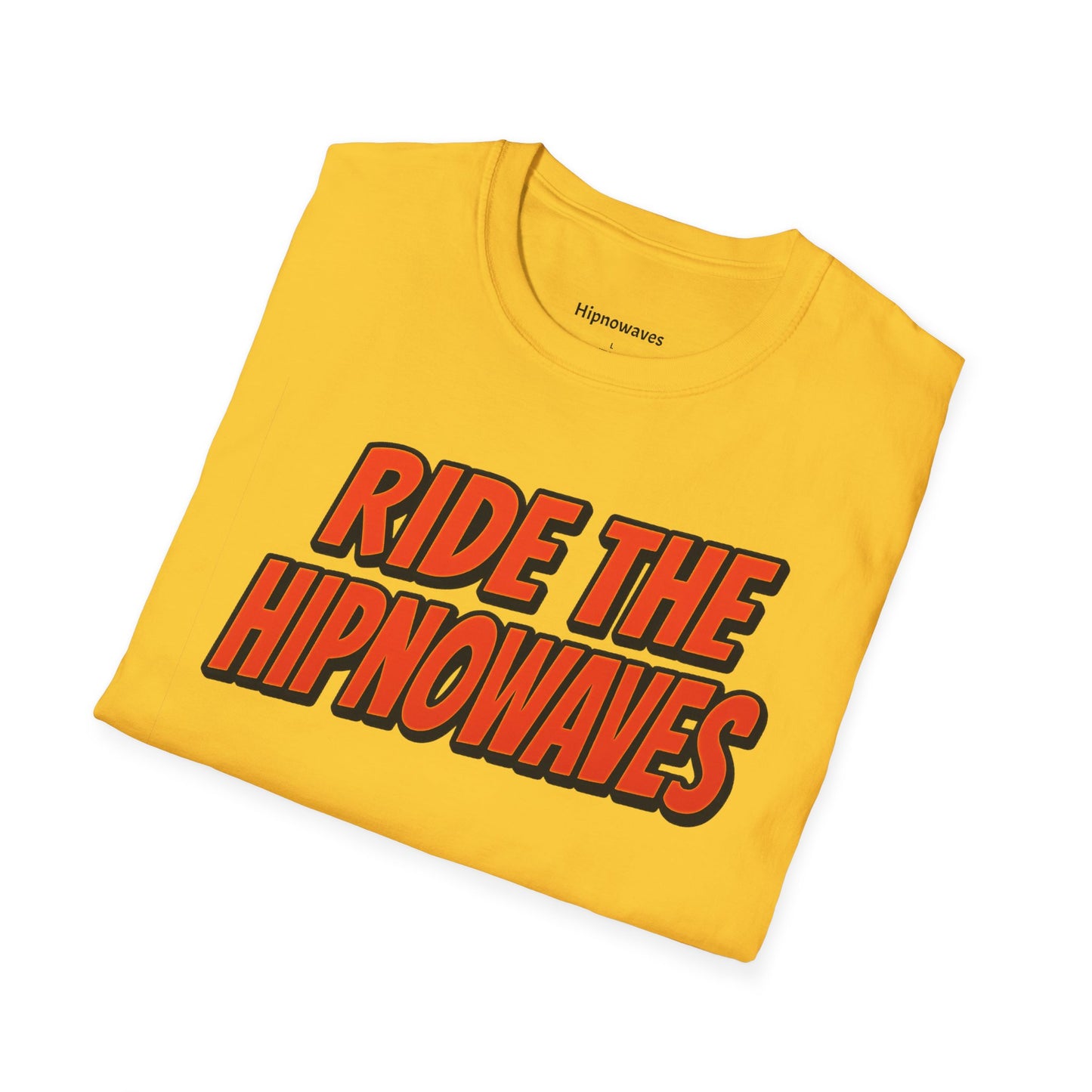 Ride the Hipnowaves Unisex Softstyle T-Shirt, Graphic Tee, Trendy Shirt, Summer Fashion, Beachwear, Gift for Music Lovers