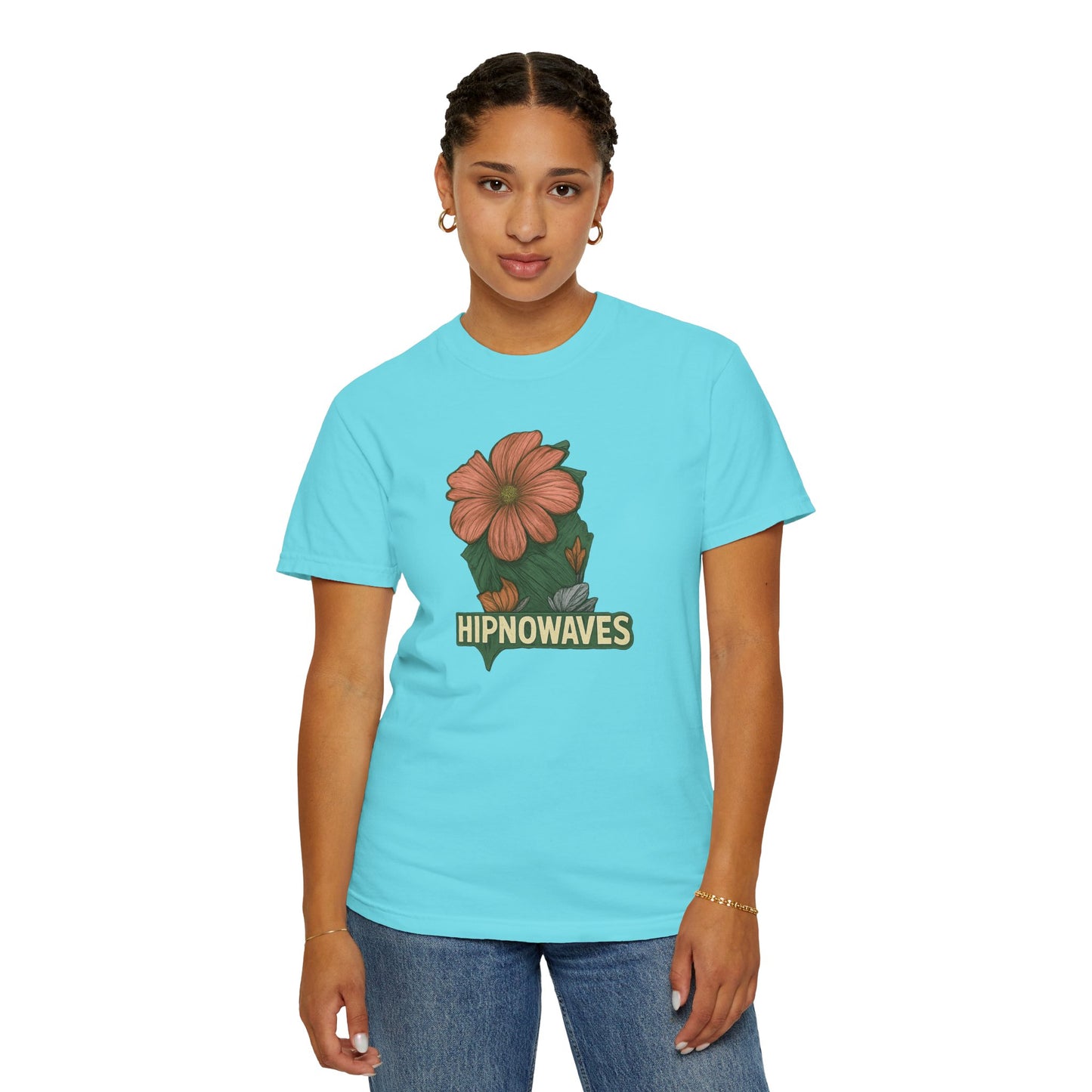 Floral Graphic T-Shirt, Unisex Apparel, Hipnowaves Tee, Nature Lover Gift, Casual Wear, Summer Essentials