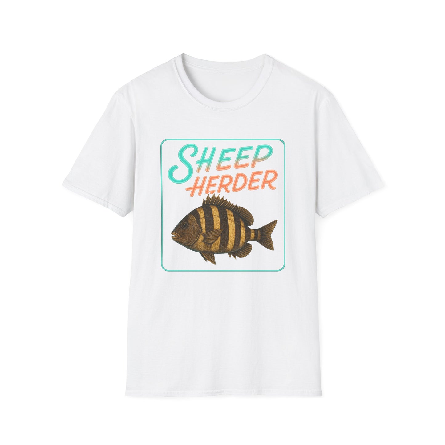 Sheep Hearder Unisex Softstyle T-Shirt