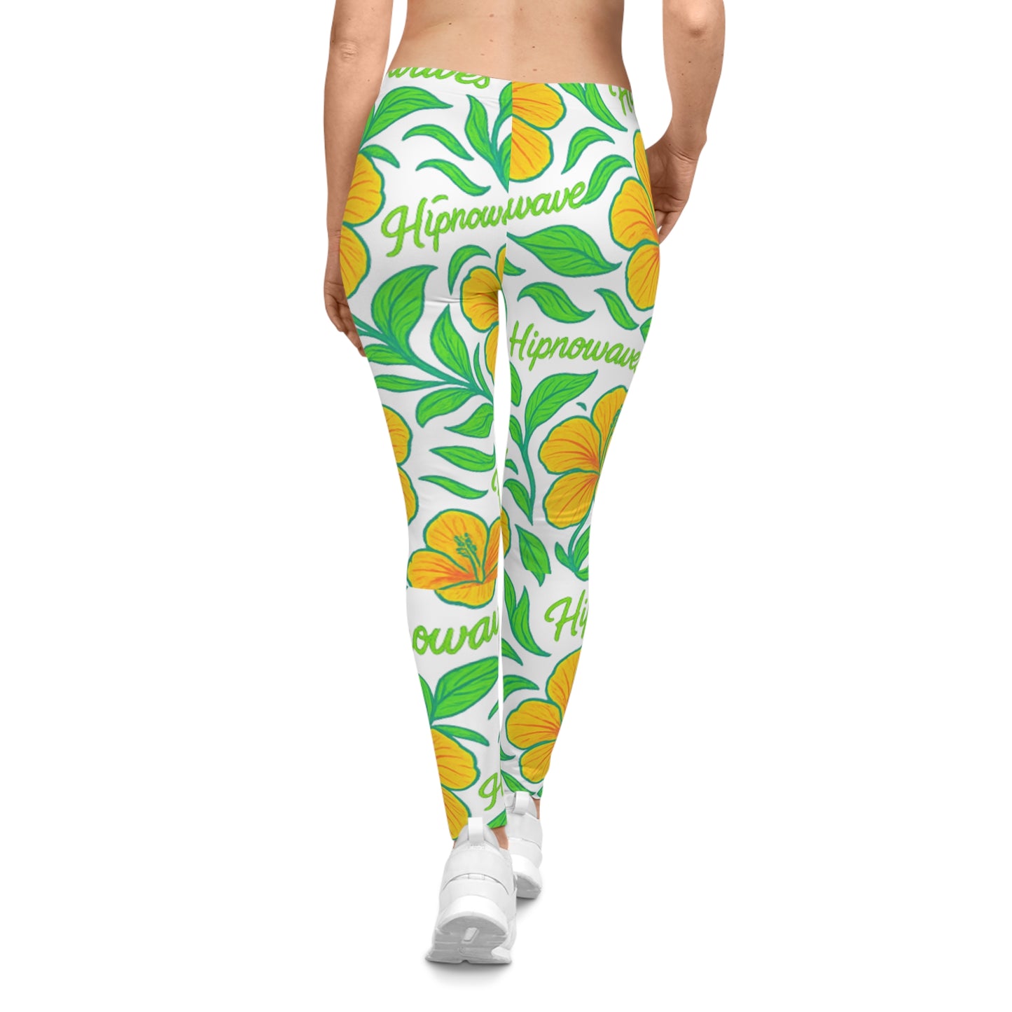Tropical Floral Leggings - AOP, Summer Activewear, Beach Wear, Yoga Pants, Gift for Her