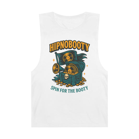 Hipnobooty Summer Unisex Barnard Tank - Fun Music Inspired Tank Top for Festivals, Parties, Beach Days, Gifts