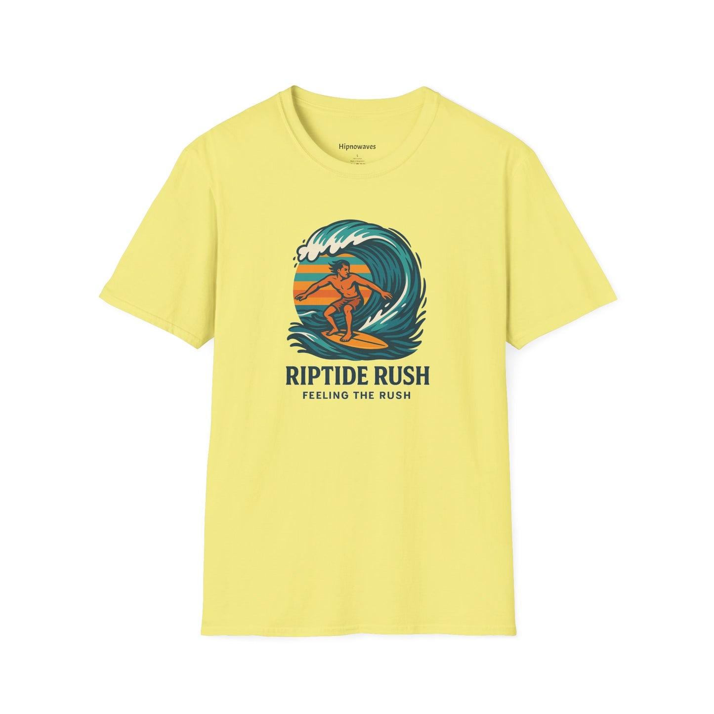 Unisex Surfing T-Shirt - Riptide Rush, Beachwear, Casual Apparel, Gift for Surfers, Summer Vibe