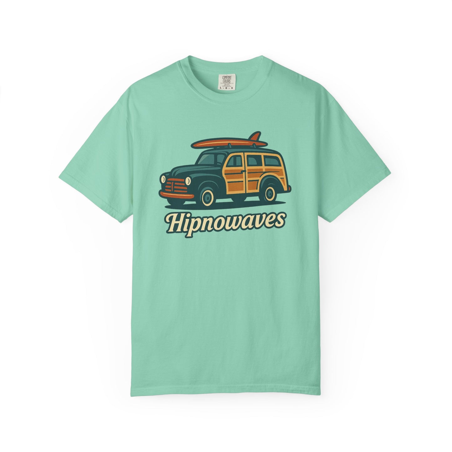 Surf-Inspired Garment-Dyed T-Shirt for Adventure Lovers, Unisex Casual Tee, Beachwear, Summer Vibe, Gift for Surfers