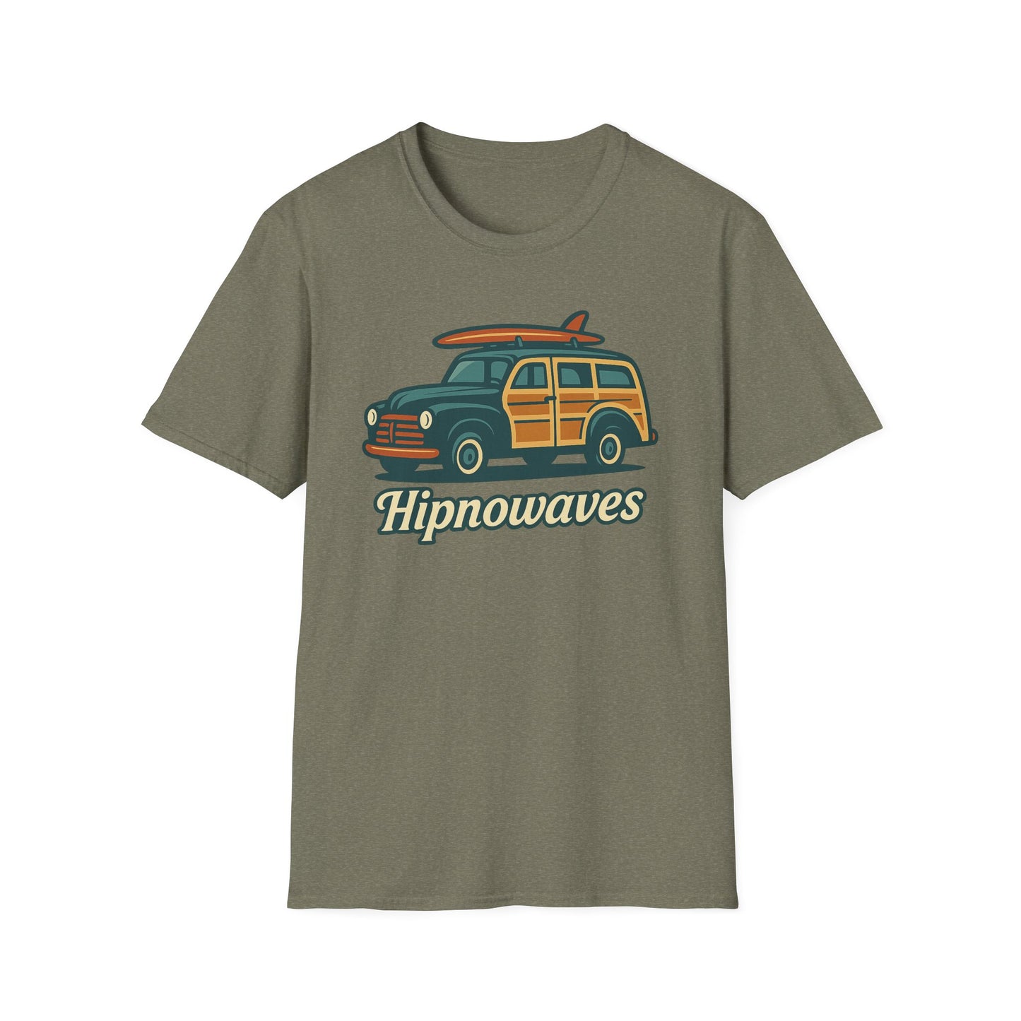 Retro Surf Vibes Unisex Softstyle T-Shirt, Beachwear, Vacation Tee, Gift for Surf Lovers, Summer Style, Cool Graphics Shirt