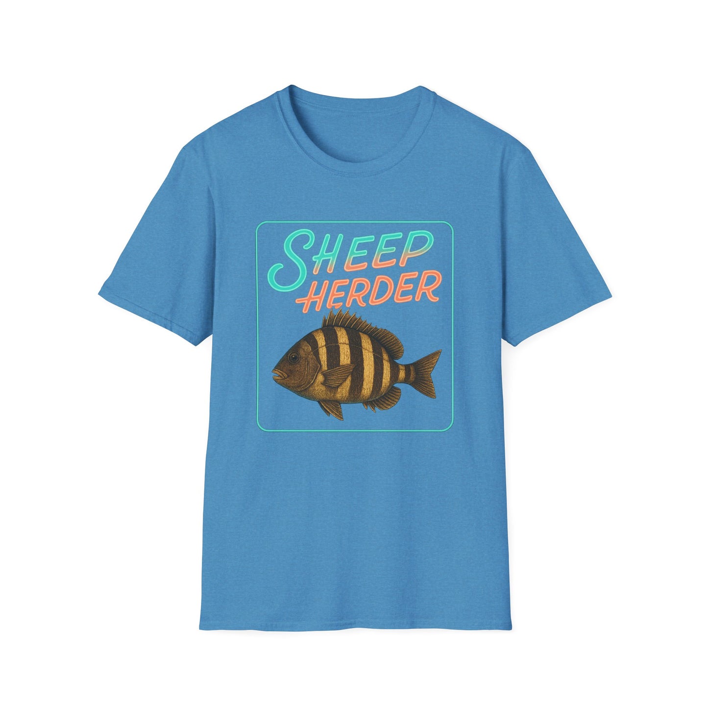 Sheep Hearder Unisex Softstyle T-Shirt