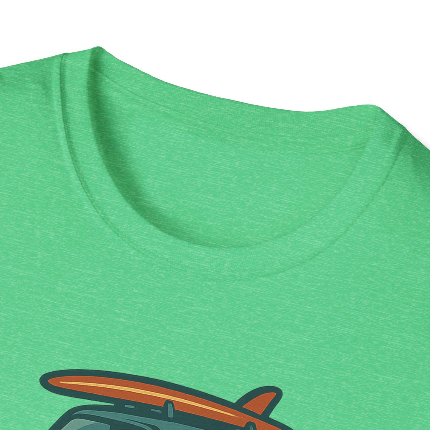 Retro Surf Vibes Unisex Softstyle T-Shirt, Beachwear, Vacation Tee, Gift for Surf Lovers, Summer Style, Cool Graphics Shirt
