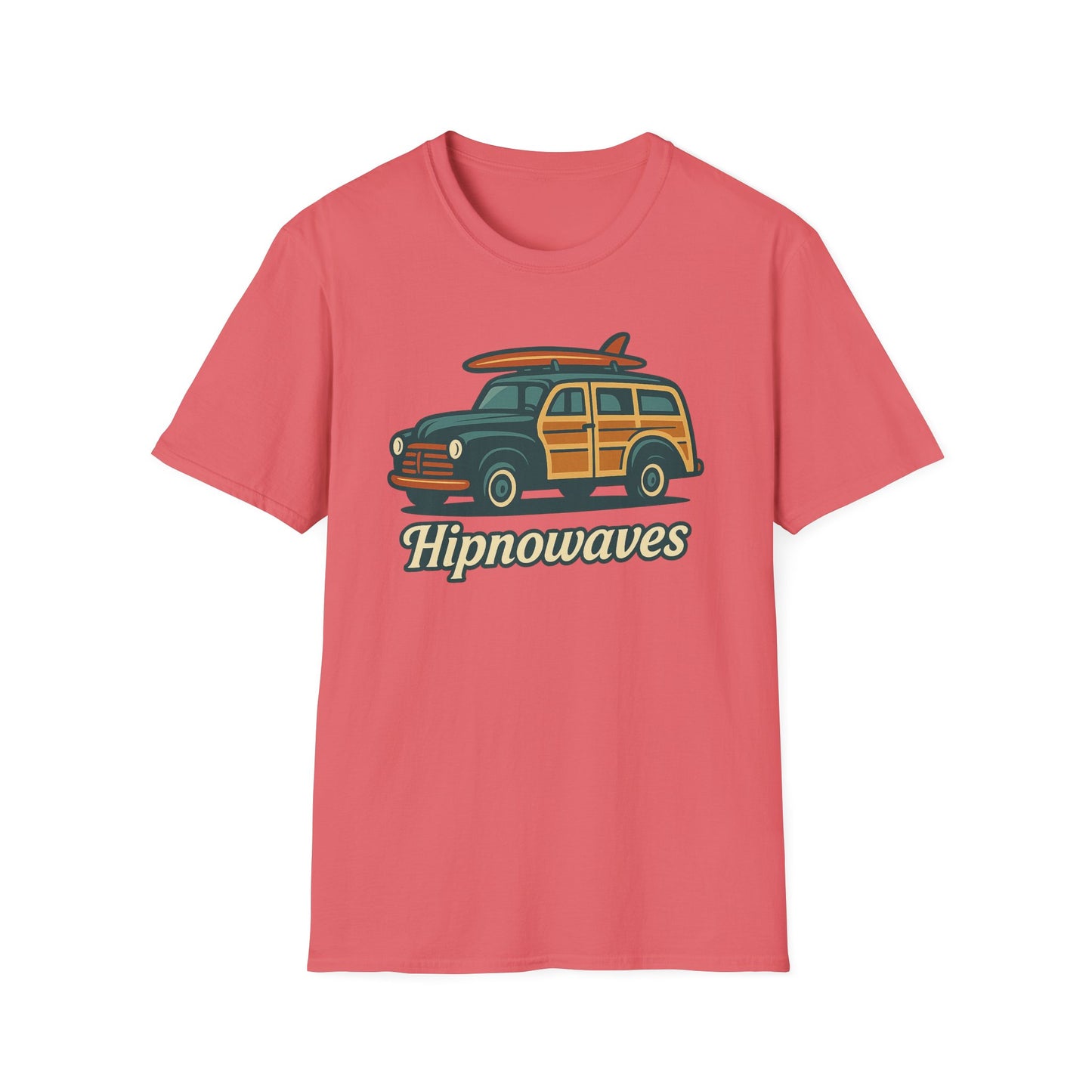 Retro Surf Vibes Unisex Softstyle T-Shirt, Beachwear, Vacation Tee, Gift for Surf Lovers, Summer Style, Cool Graphics Shirt