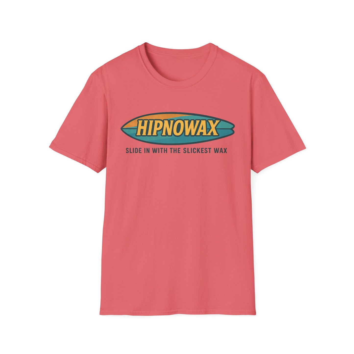 Hipnowax Surf-Inspired Unisex Softstyle T-Shirt, Hipnowax Surf Tee, Beachwear, Casual Summer Shirt, Gift for Surfers, Cool Graphic Tee