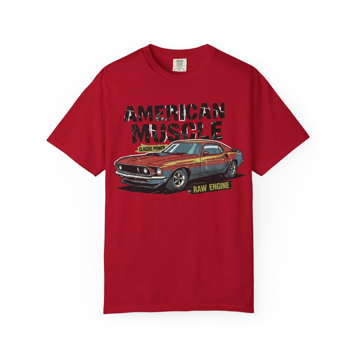 American Muscle T-Shirt, Unisex Garage Tee, Vintage Car Apparel, Auto Enthusiast Gift, Classic Car Clothing