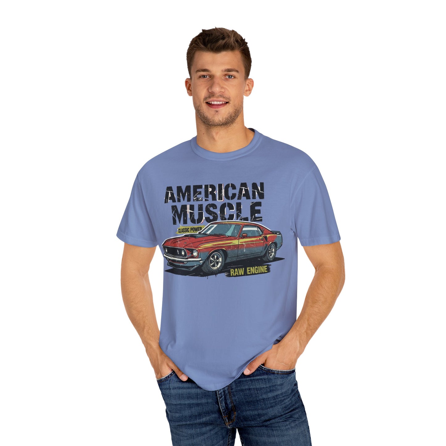 American Muscle T-Shirt, Unisex Garage Tee, Vintage Car Apparel, Auto Enthusiast Gift, Classic Car Clothing