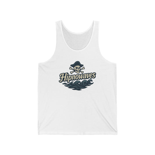 Hipnowaves Unisex Jersey Tank Top, Surfing Apparel, Summer Style, Beachwear, Gift for Surfers, Casual Wear