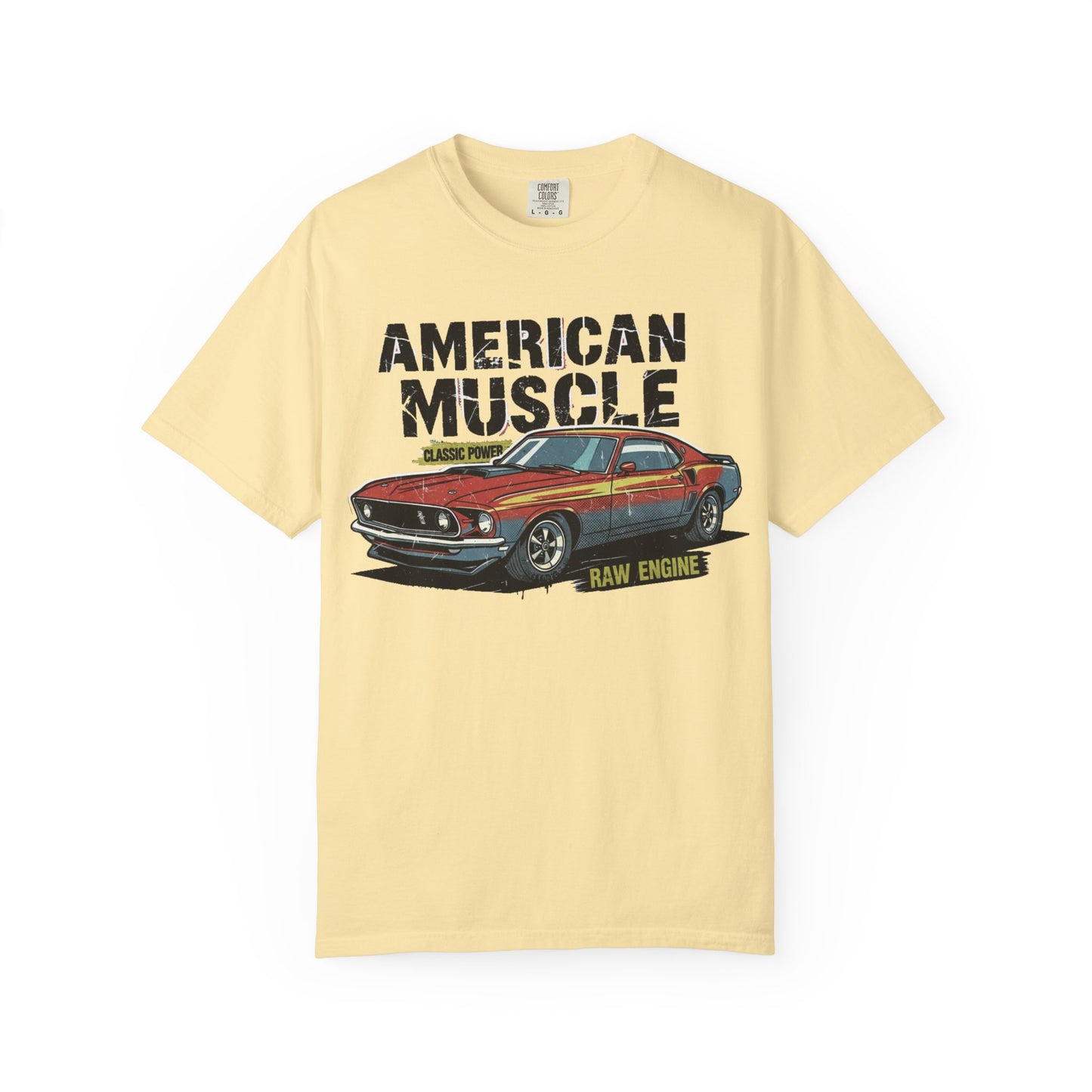 American Muscle T-Shirt, Unisex Garage Tee, Vintage Car Apparel, Auto Enthusiast Gift, Classic Car Clothing